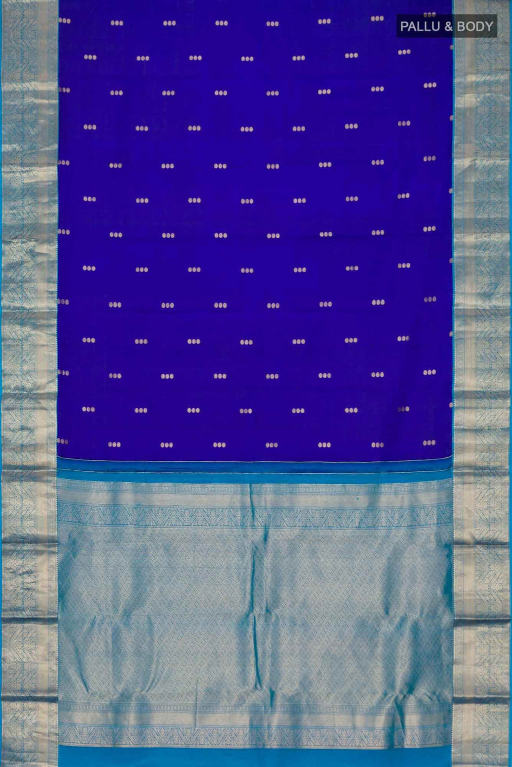 Blue Kanchipuram Silk Saree