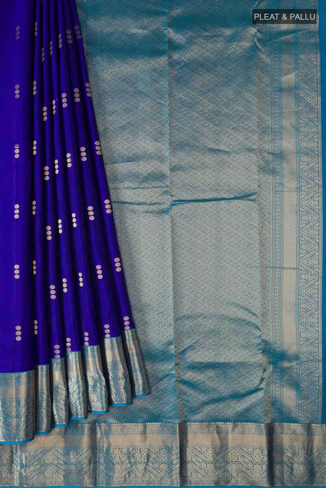 Blue Kanchipuram Silk Saree