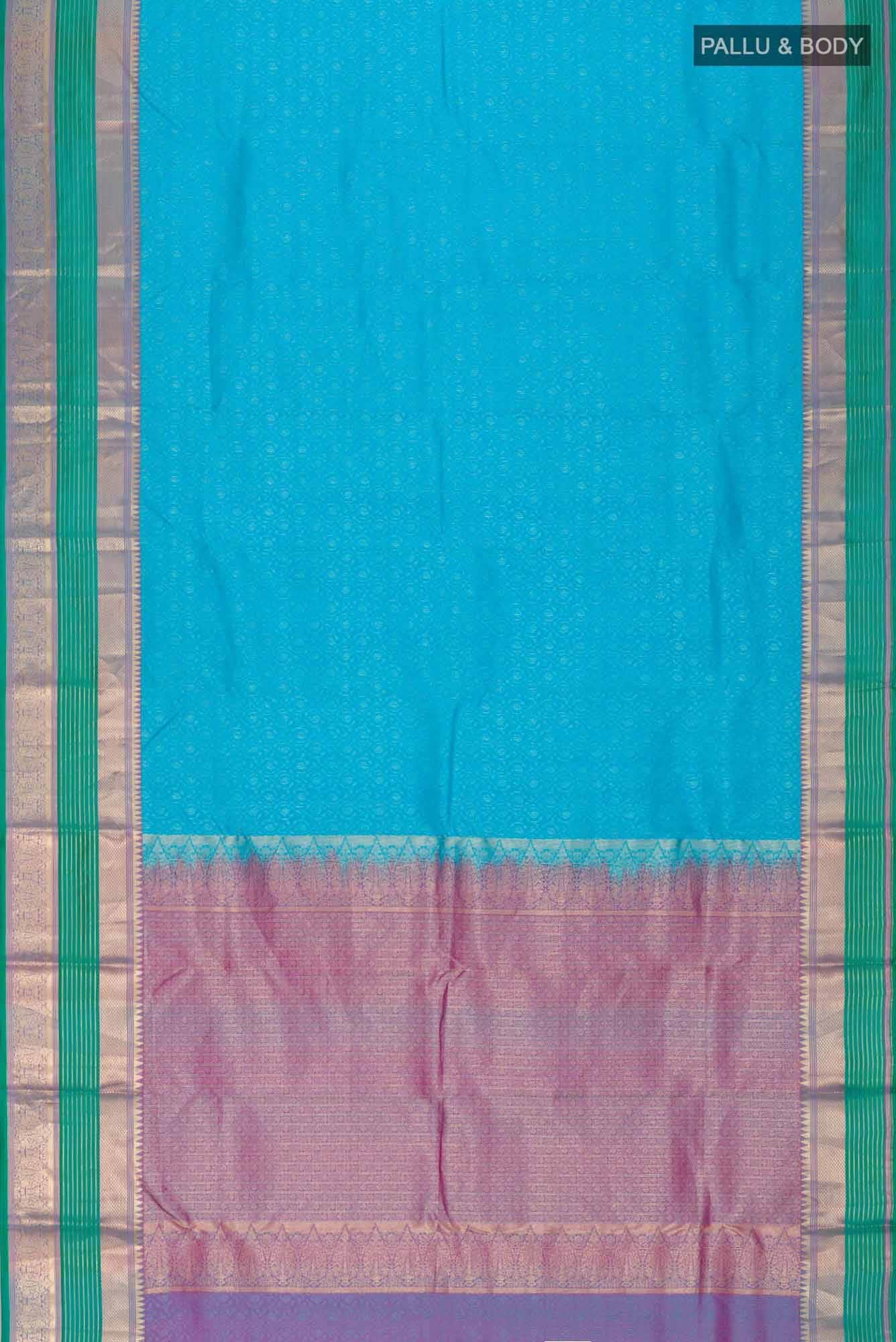 Blue Kanchipuram Silk Saree