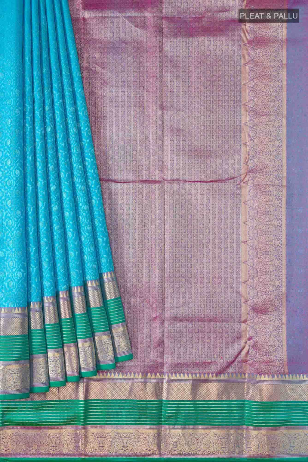 Blue Kanchipuram Silk Saree