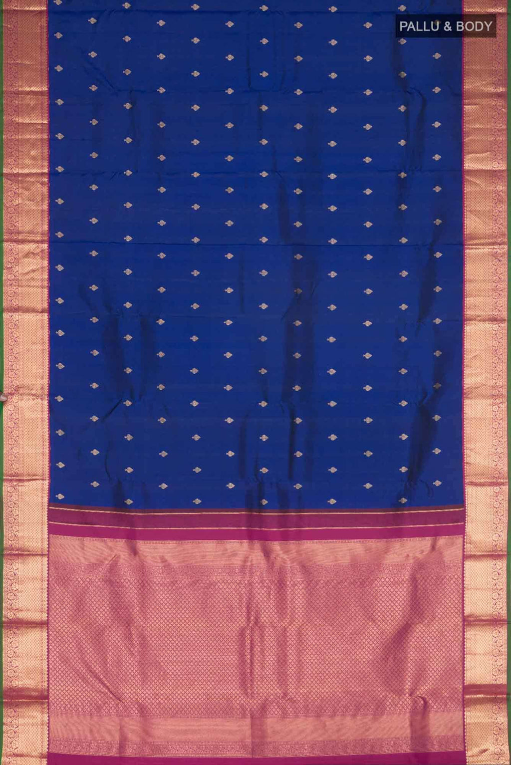 Blue Kanchipuram Silk Saree