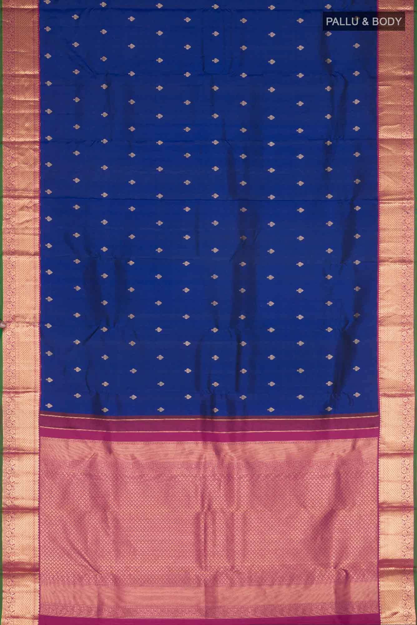 Blue Kanchipuram Silk Saree