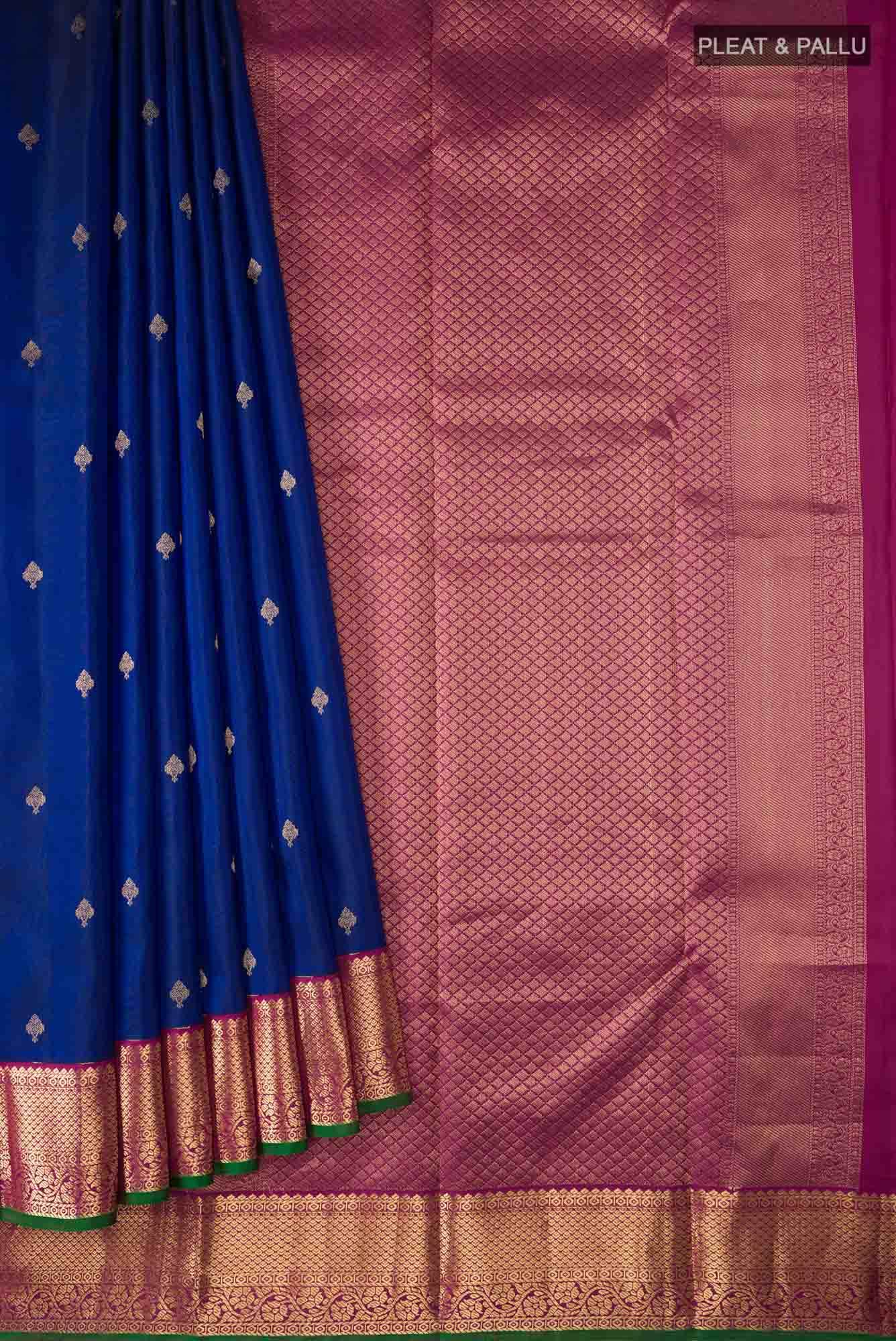 Blue Kanchipuram Silk Saree