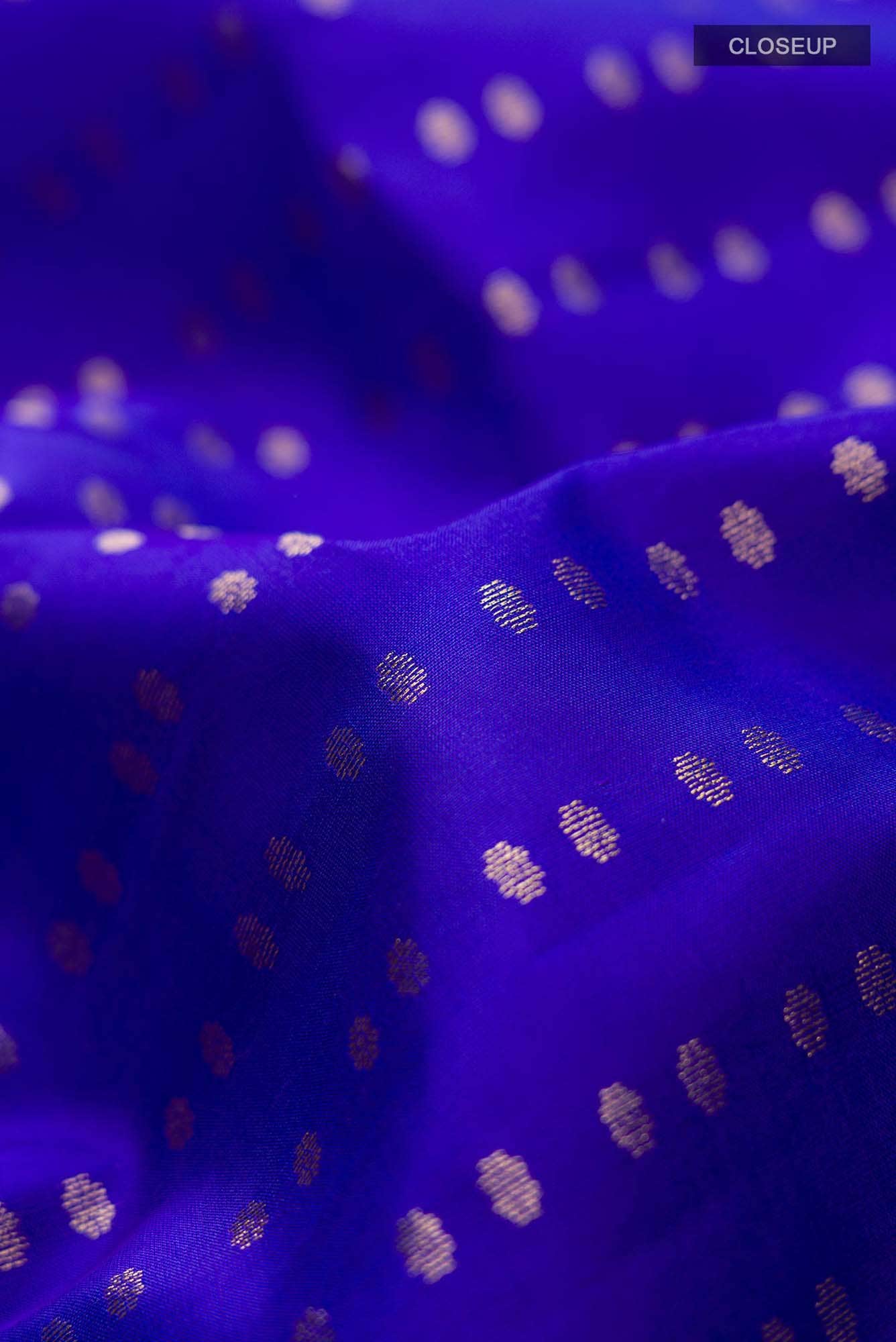 Blue Kanchipuram Silk Saree