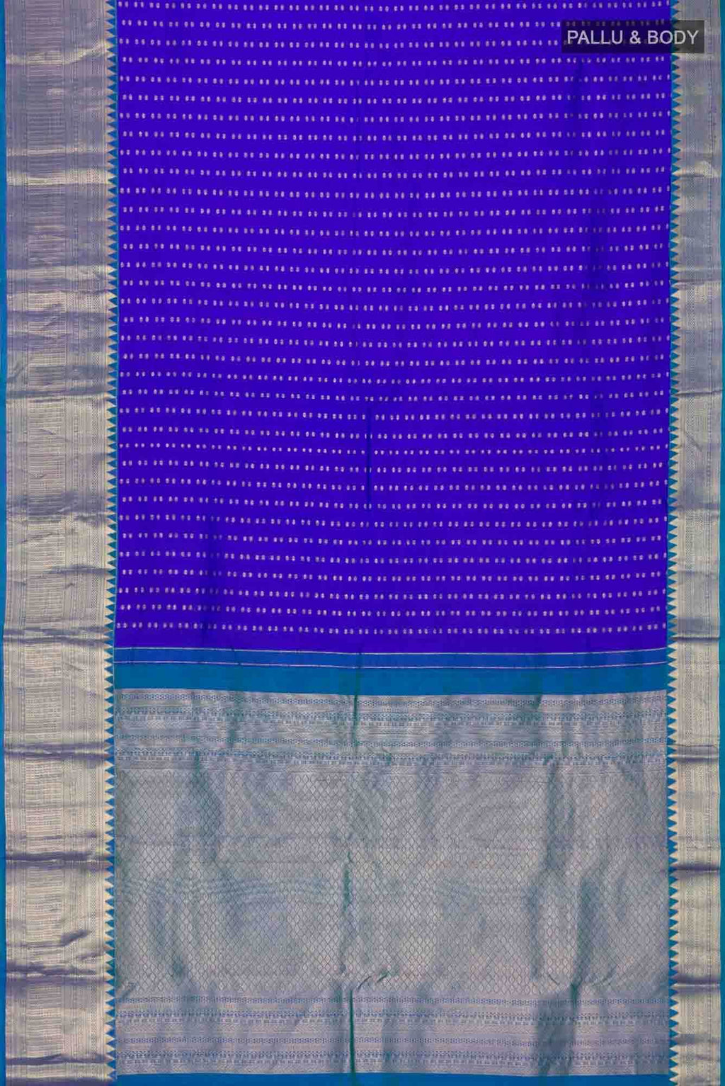 Blue Kanchipuram Silk Saree