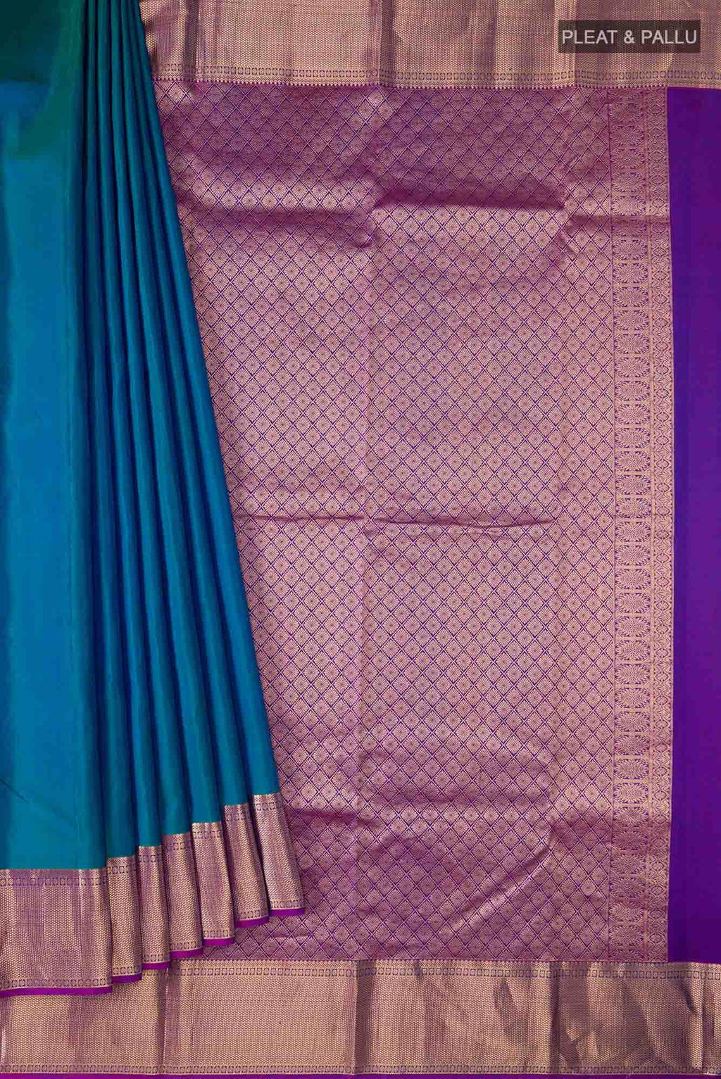Blue Kanchipuram Silk Saree