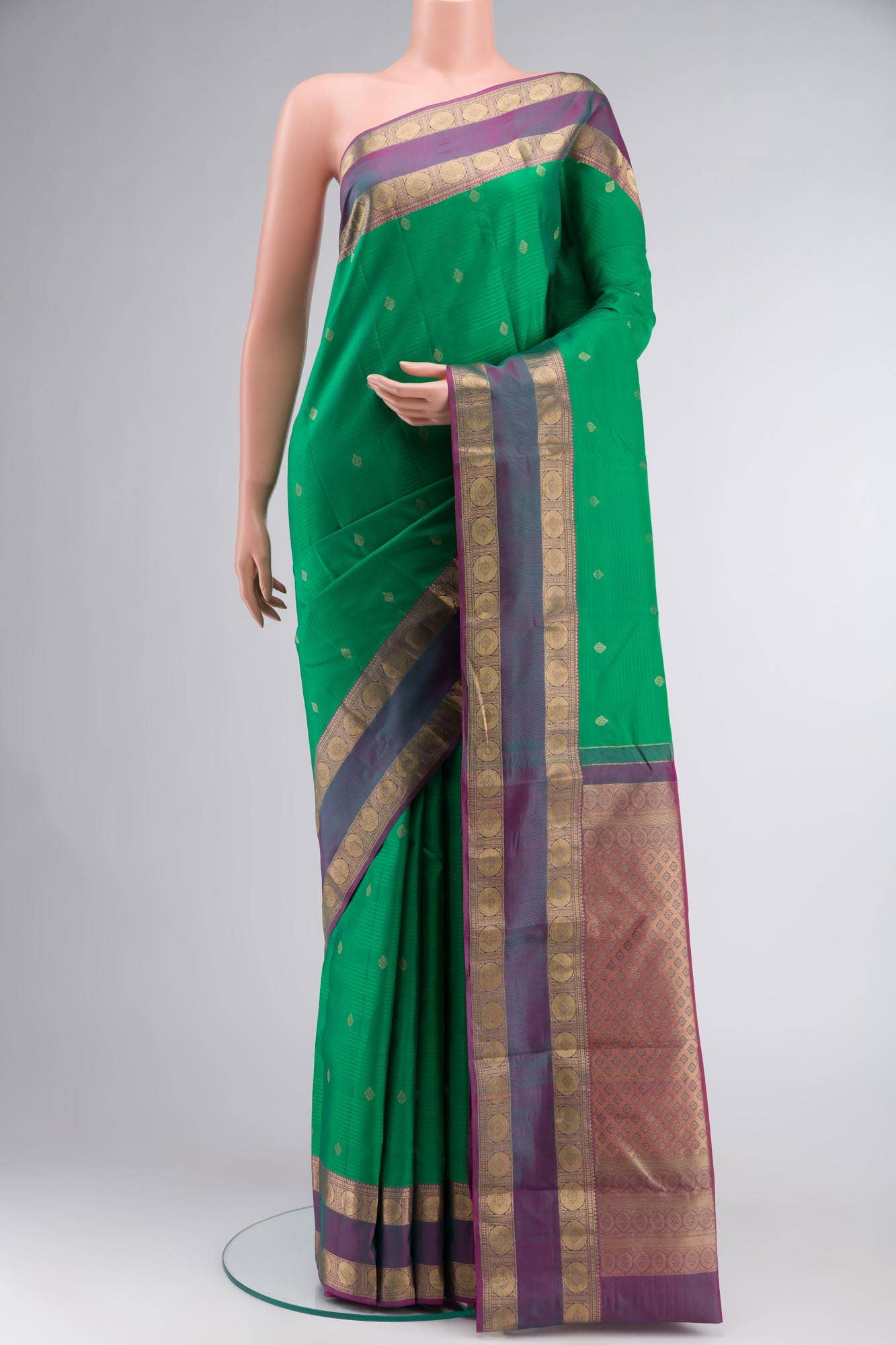 Green Kanchipuram Silk Saree