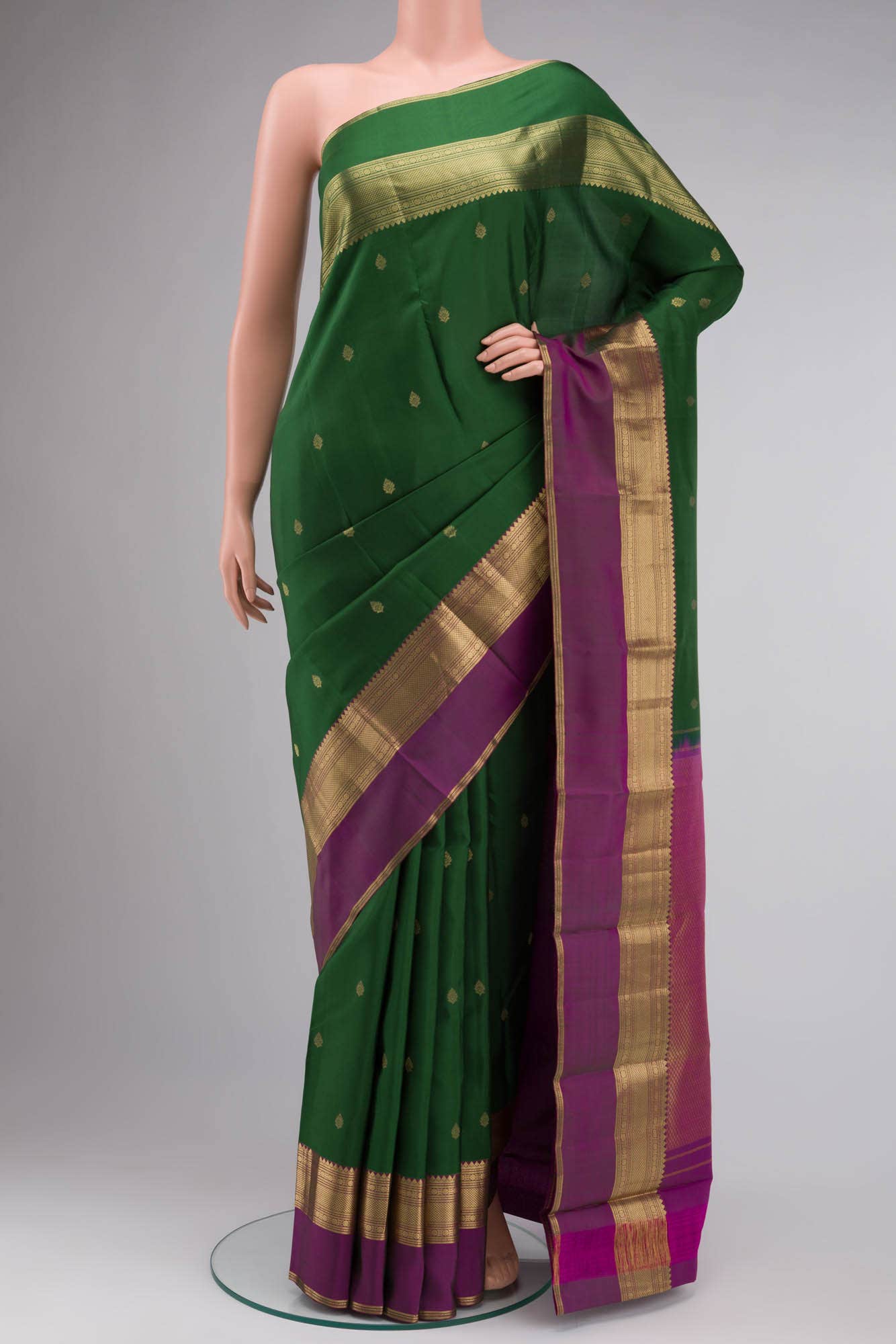 Green Kanchipuram Silk Saree