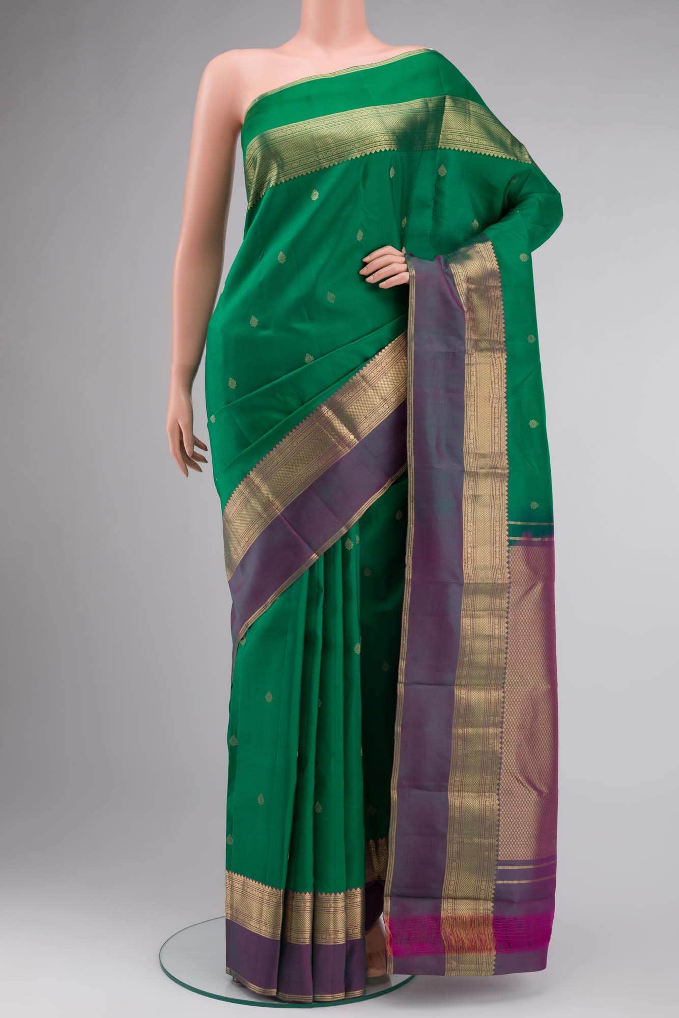 Green Kanchipuram Silk Saree