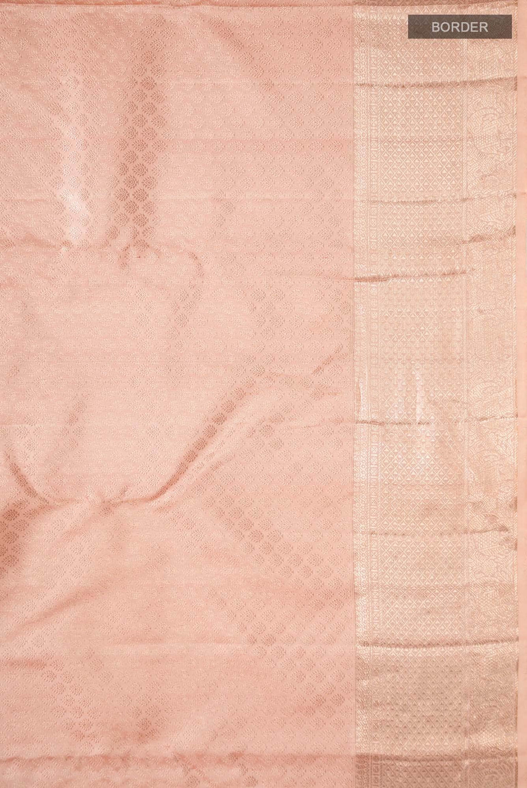 Peach Kanchipuram Silk Saree