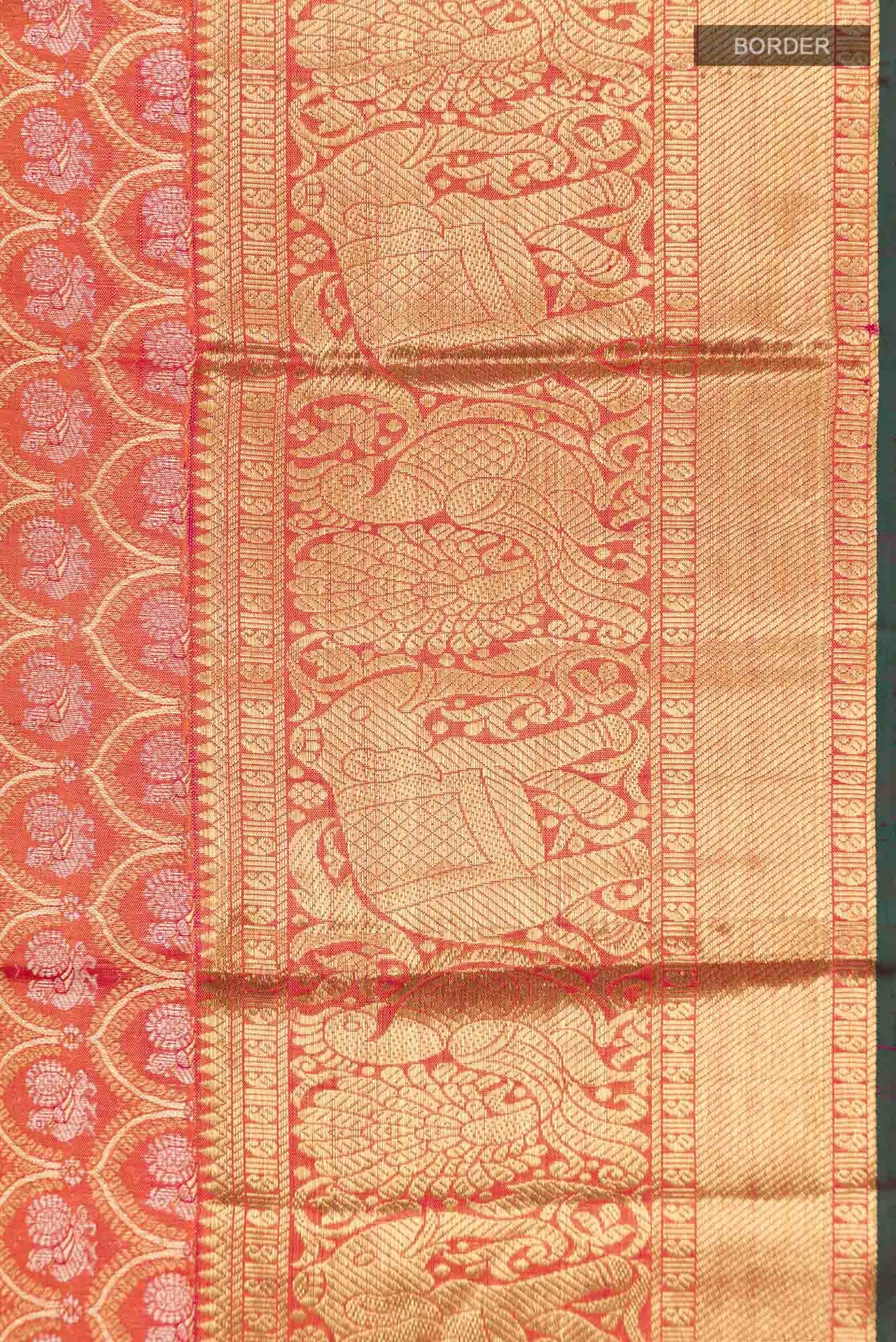 Pure Silk Pure Zari Pink Kanchipuram Saree