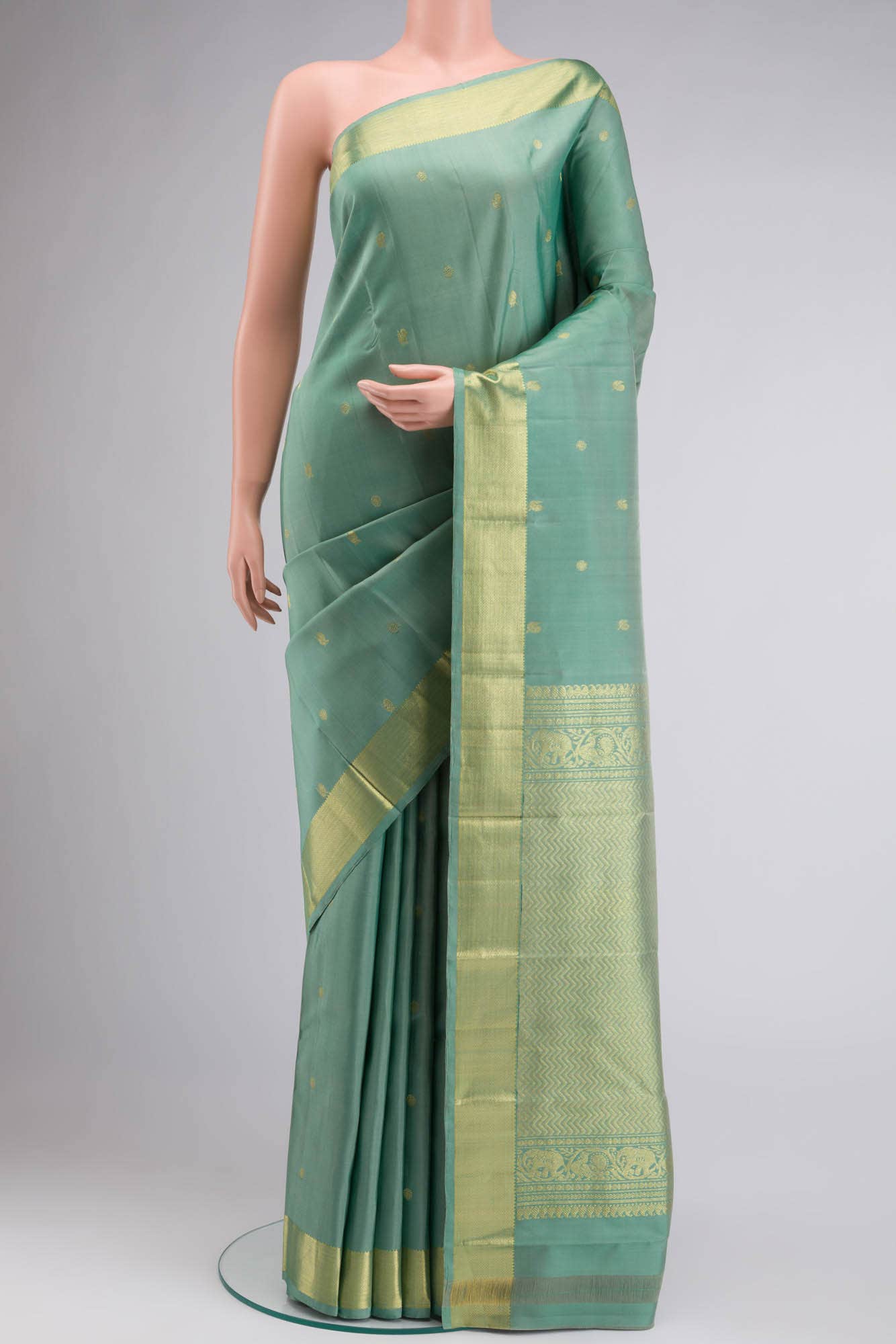 Green Kanchipuram Silk Saree