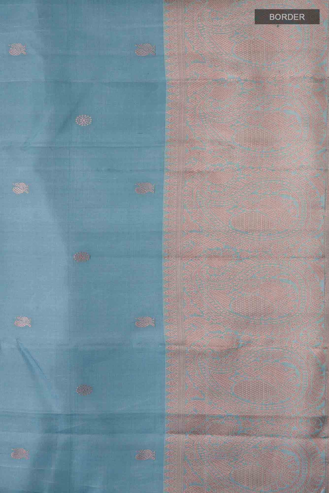Blue Kanchipuram Silk Saree