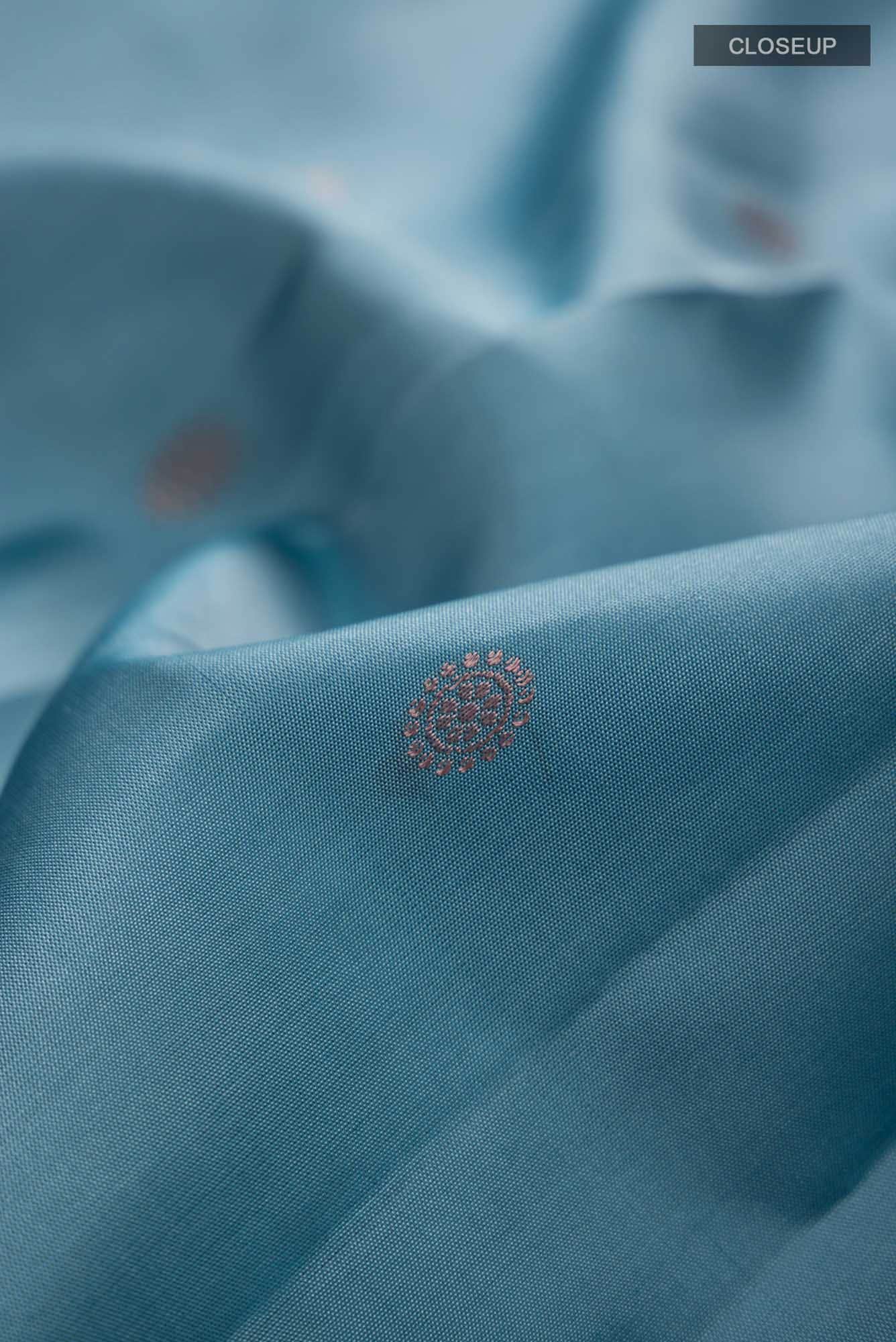 Blue Kanchipuram Silk Saree