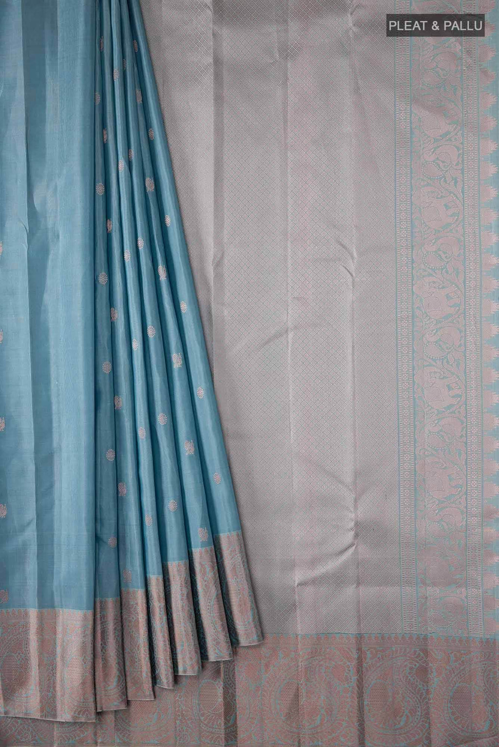 Blue Kanchipuram Silk Saree