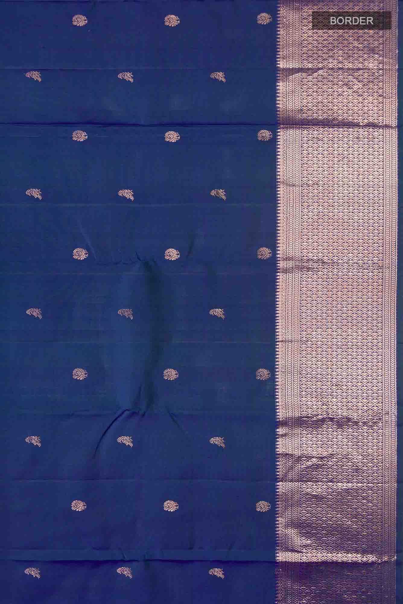 Blue Kanchipuram Silk Saree