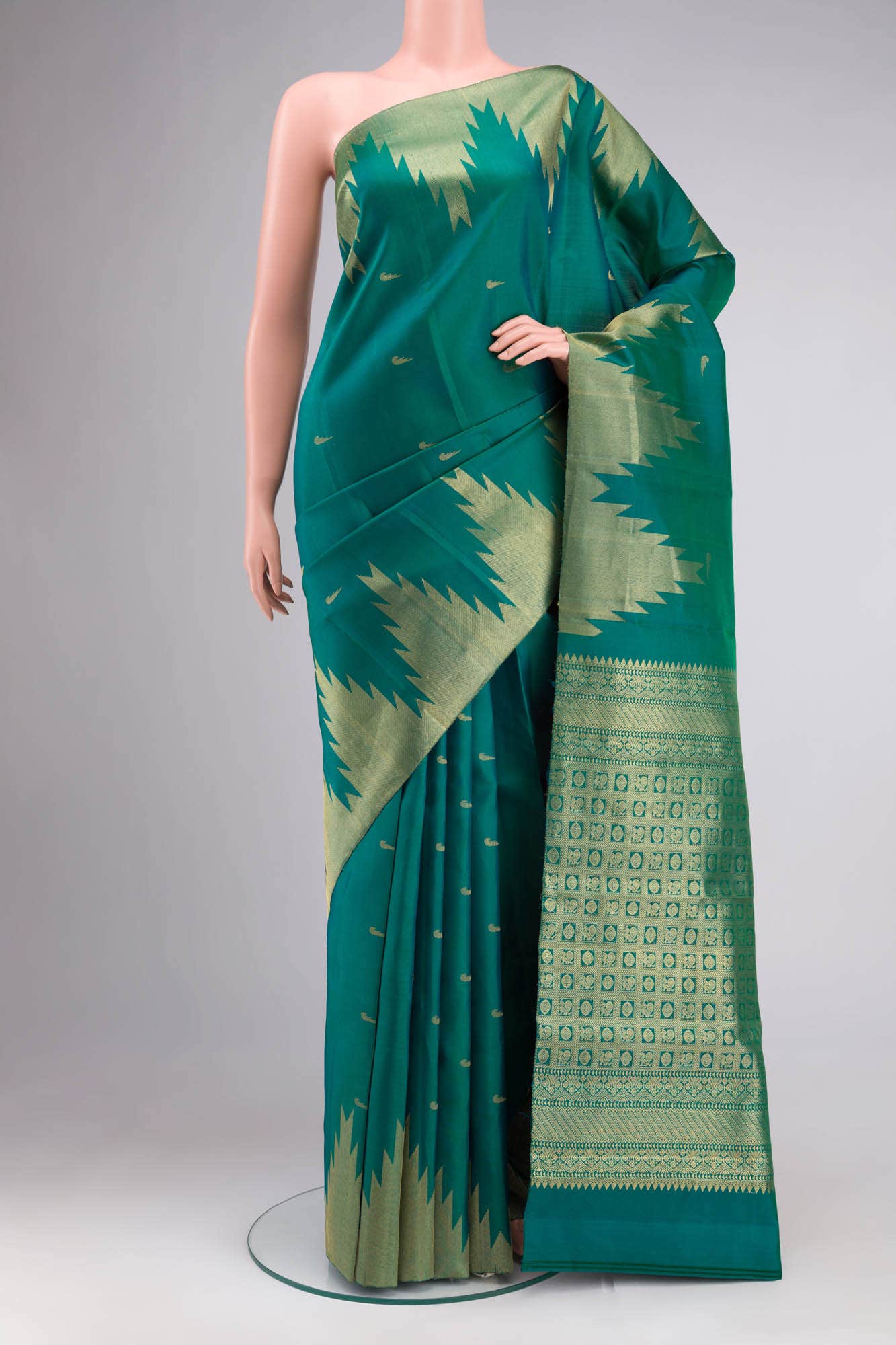 Green Kanchipuram Silk Saree