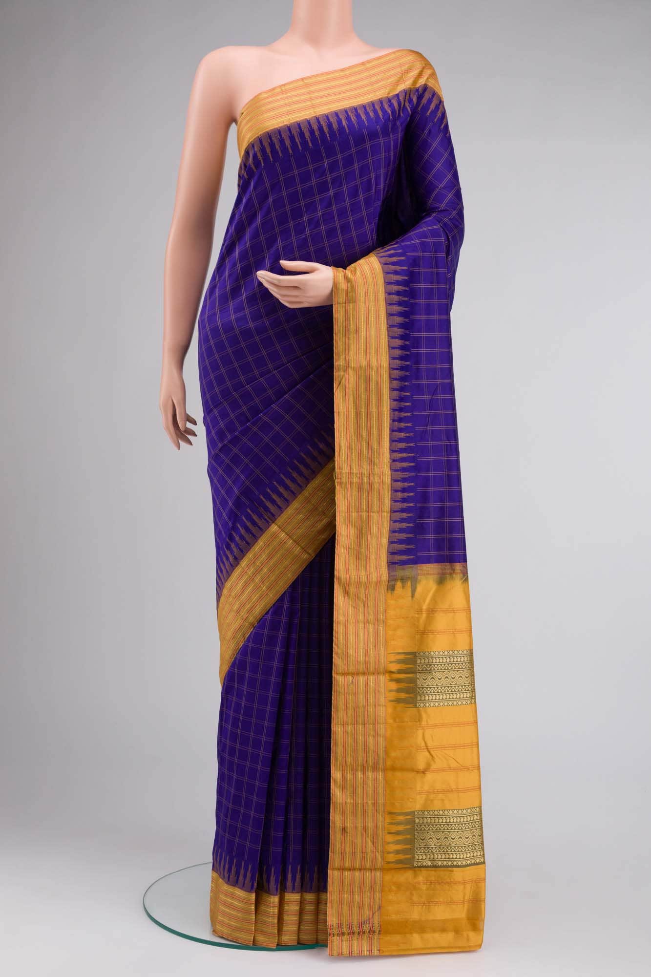 Blue Bangalore Silk Saree