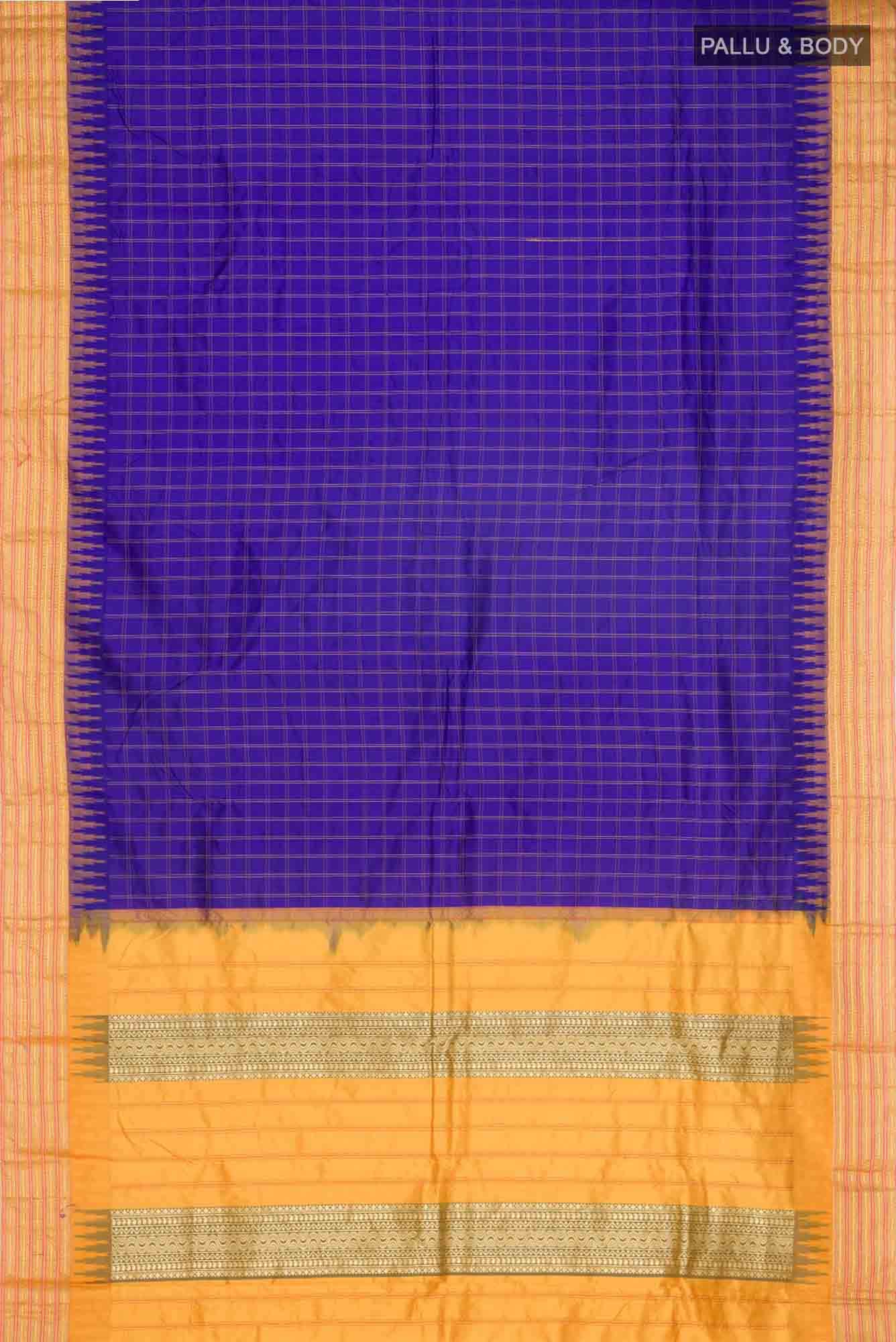 Blue Bangalore Silk Saree