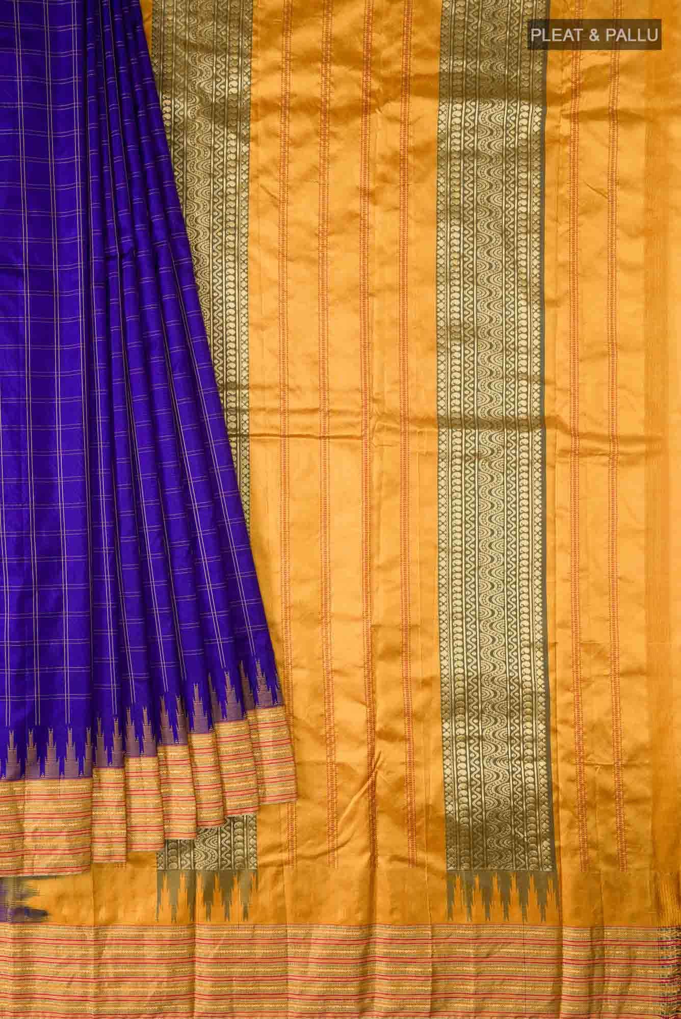 Blue Bangalore Silk Saree