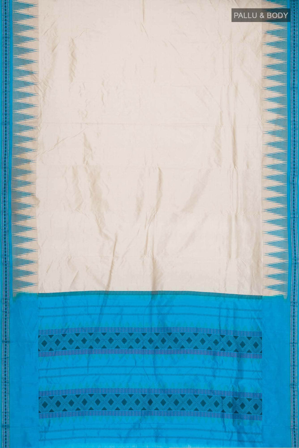 Beige Bangalore Silk Saree