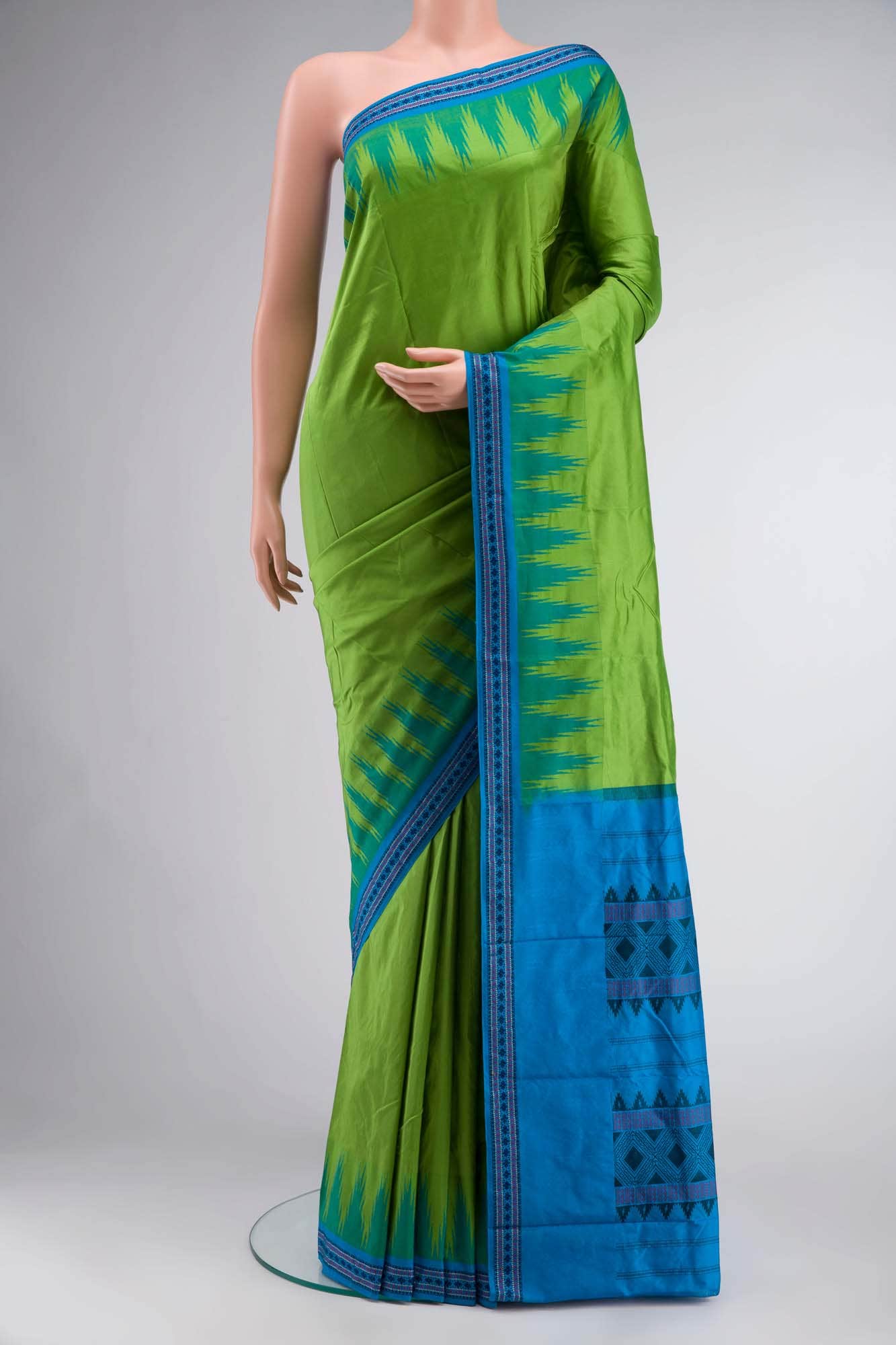 Green Bangalore Silk Saree