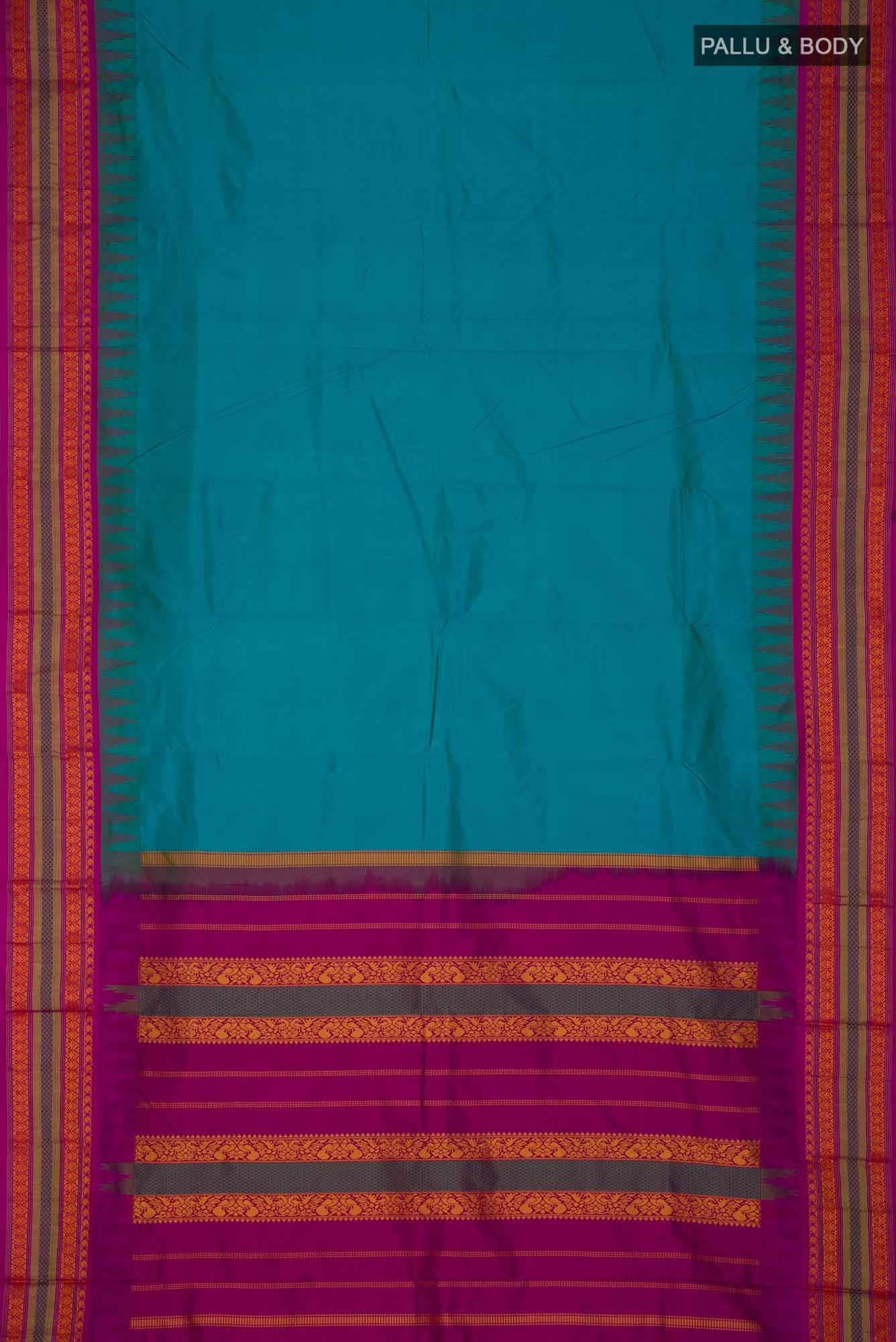 Blue Bangalore Silk Saree