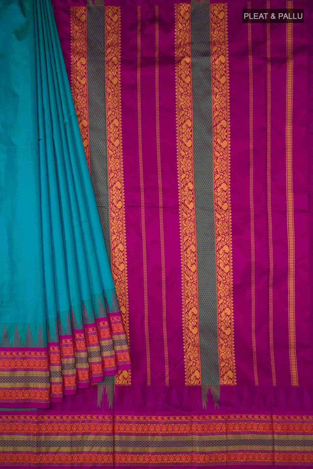 Blue Bangalore Silk Saree