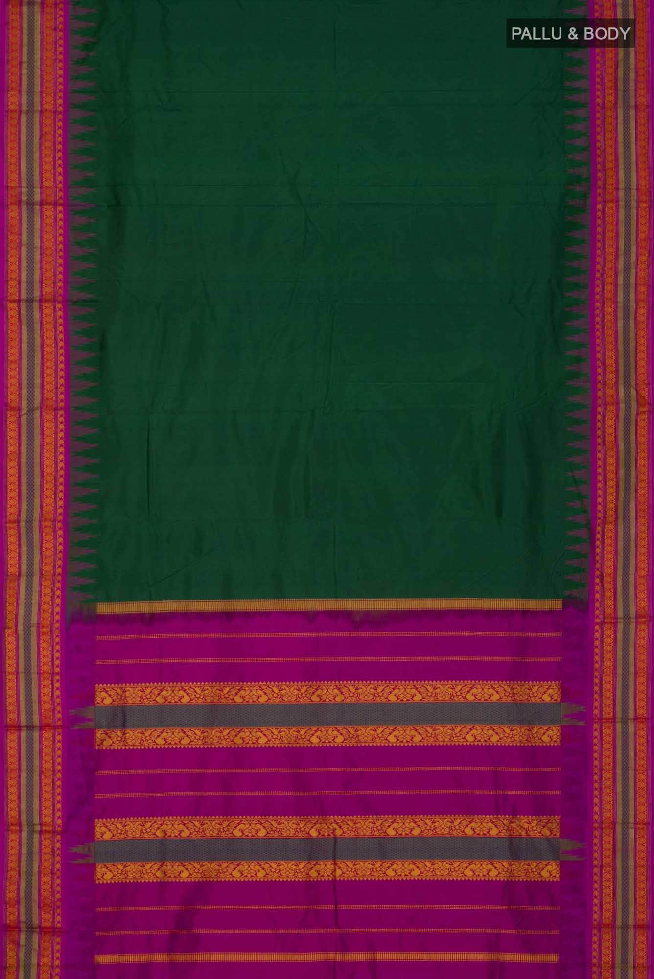 Green Bangalore Silk Saree