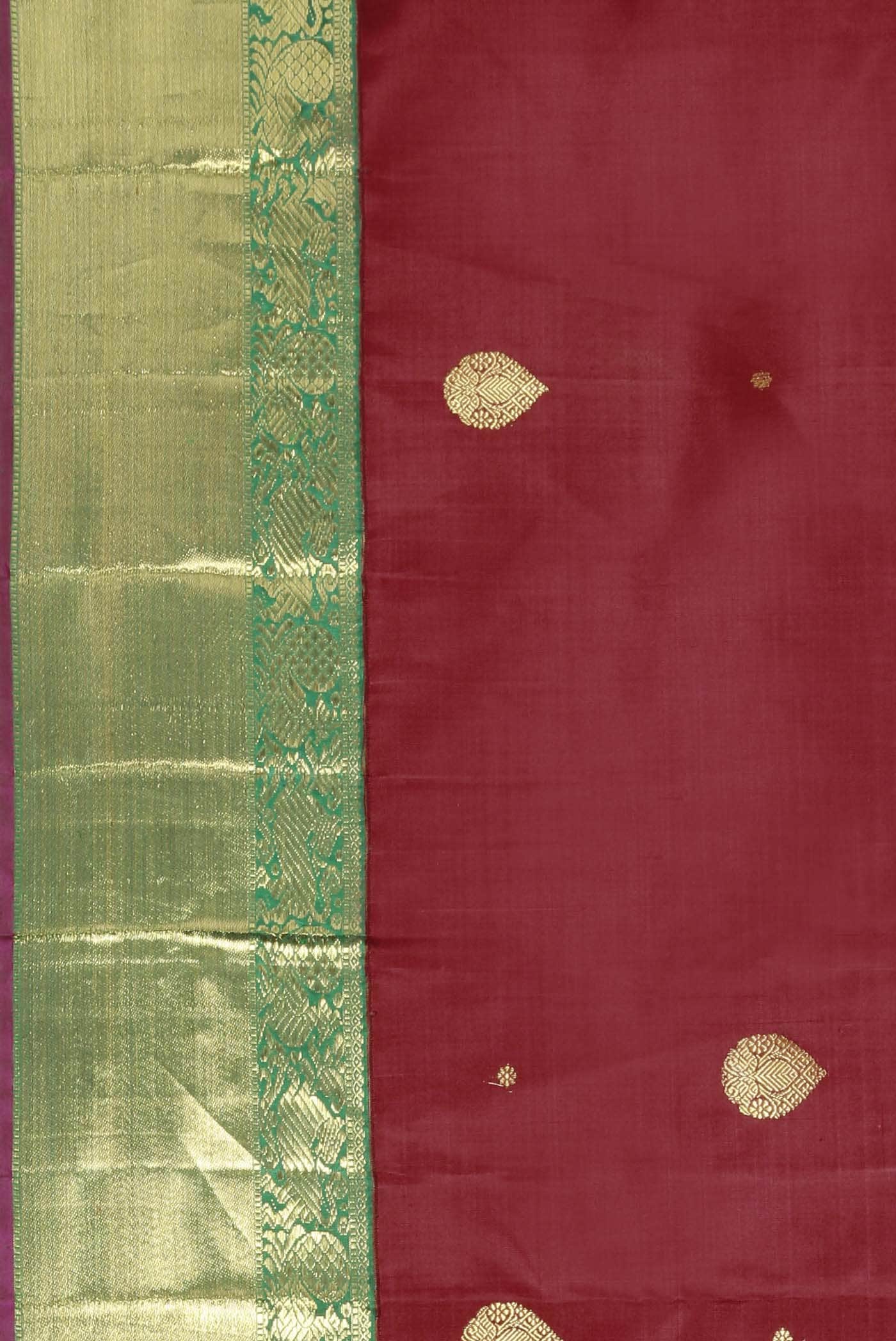 Pure Silk Pure Zari Red Kanchipuram Saree