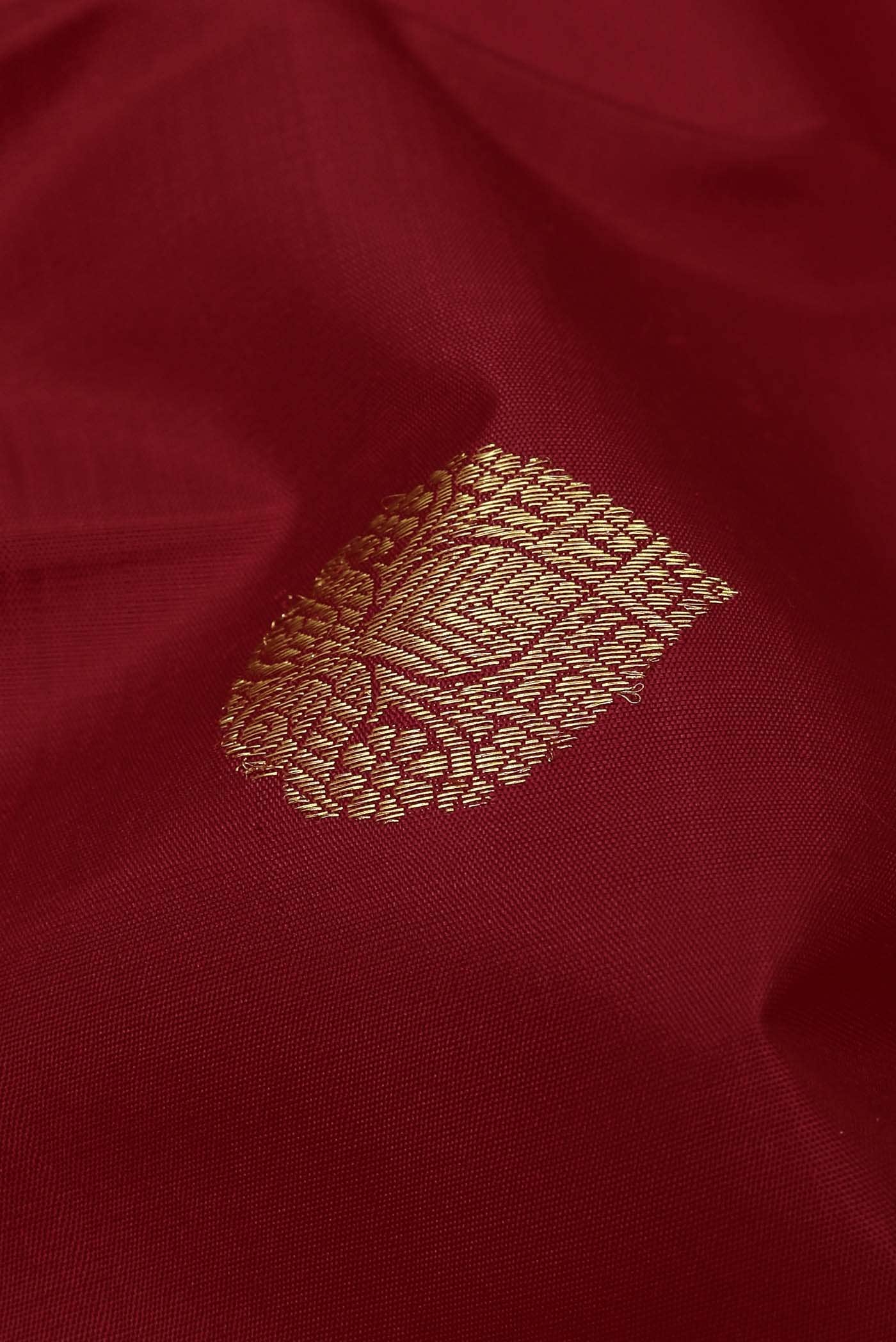 Pure Silk Pure Zari Red Kanchipuram Saree