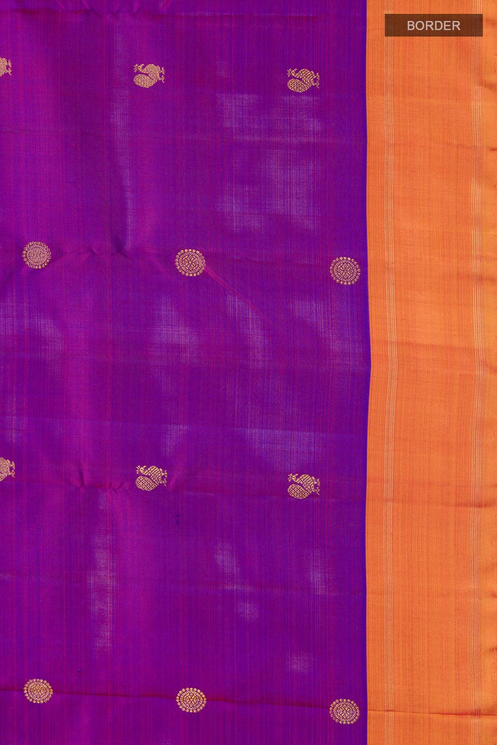Pure Silk Pure Zari Purple Kanchipuram Saree