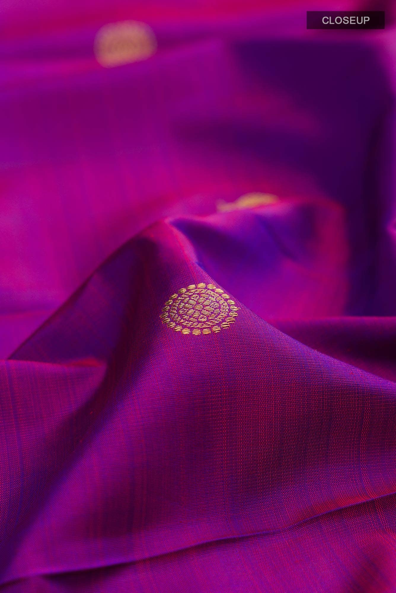 Pure Silk Pure Zari Purple Kanchipuram Saree