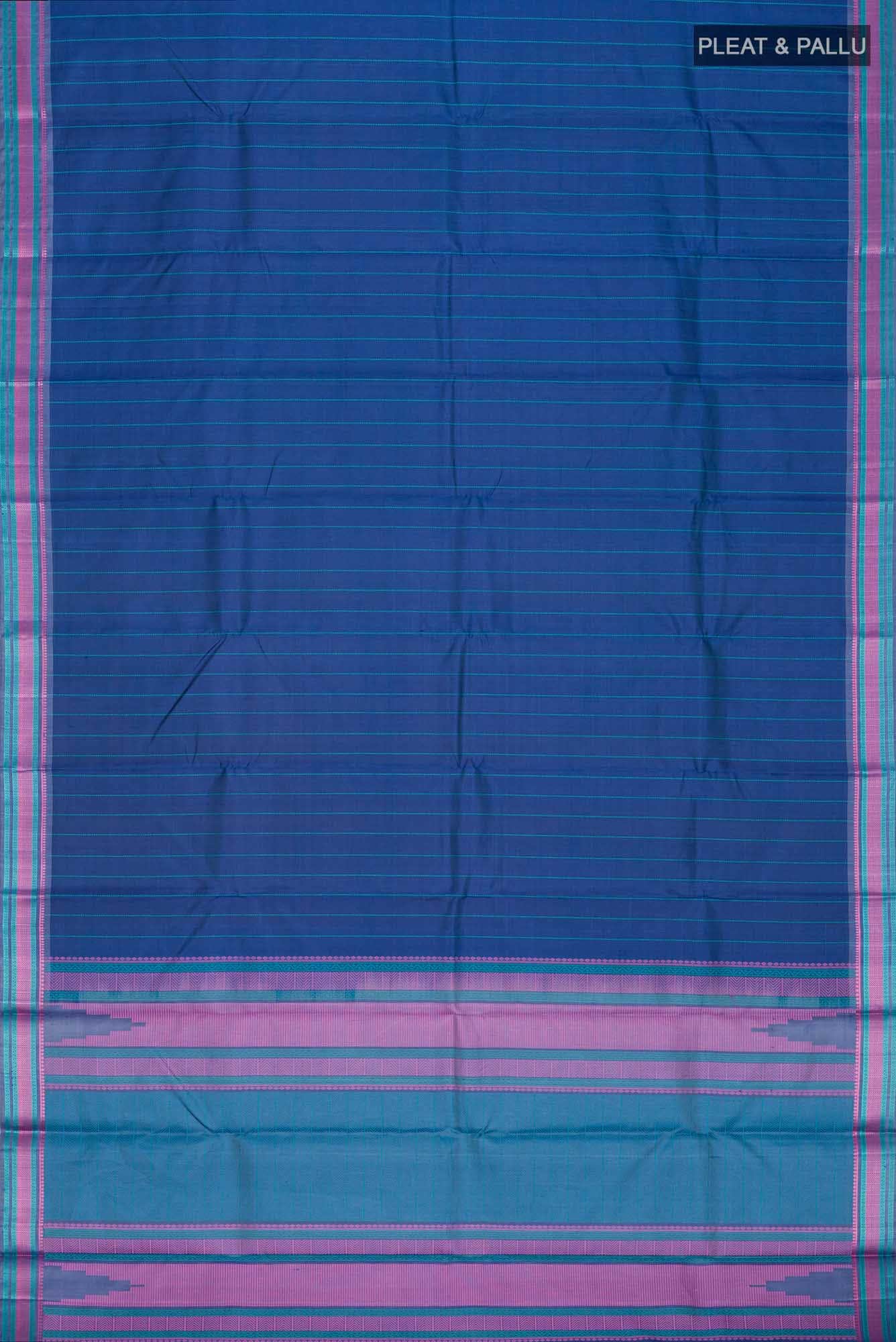 Blue Kanchipuram Silk Saree