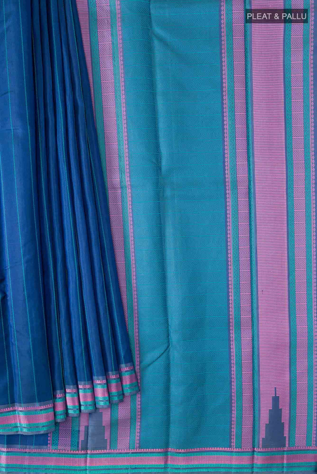 Blue Kanchipuram Silk Saree