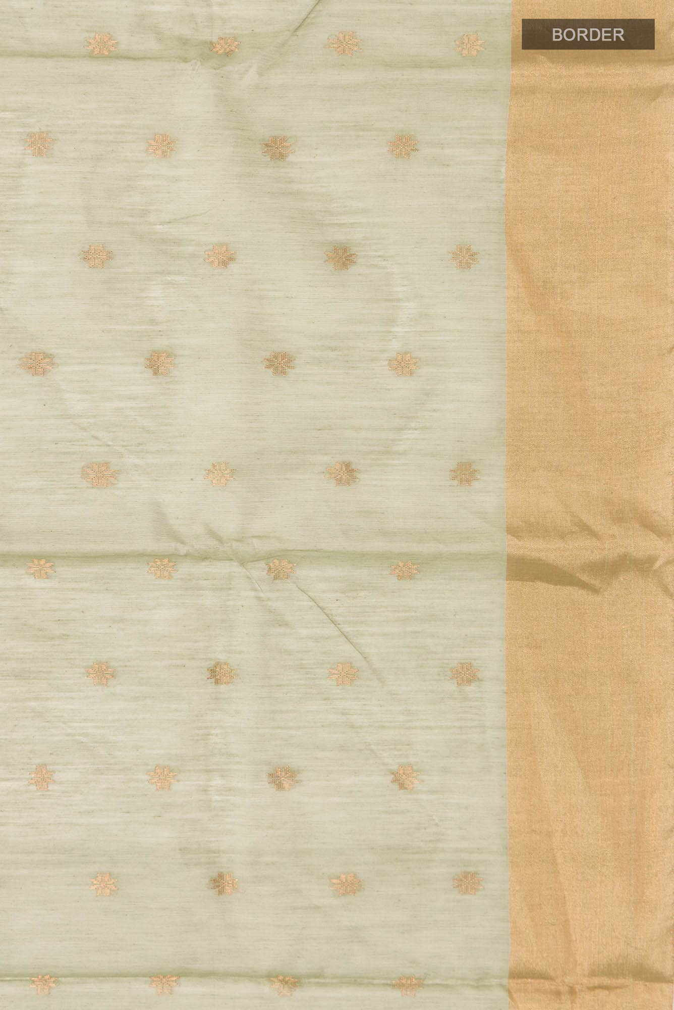 Sage Green Chanderi Silk Cotton Saree
