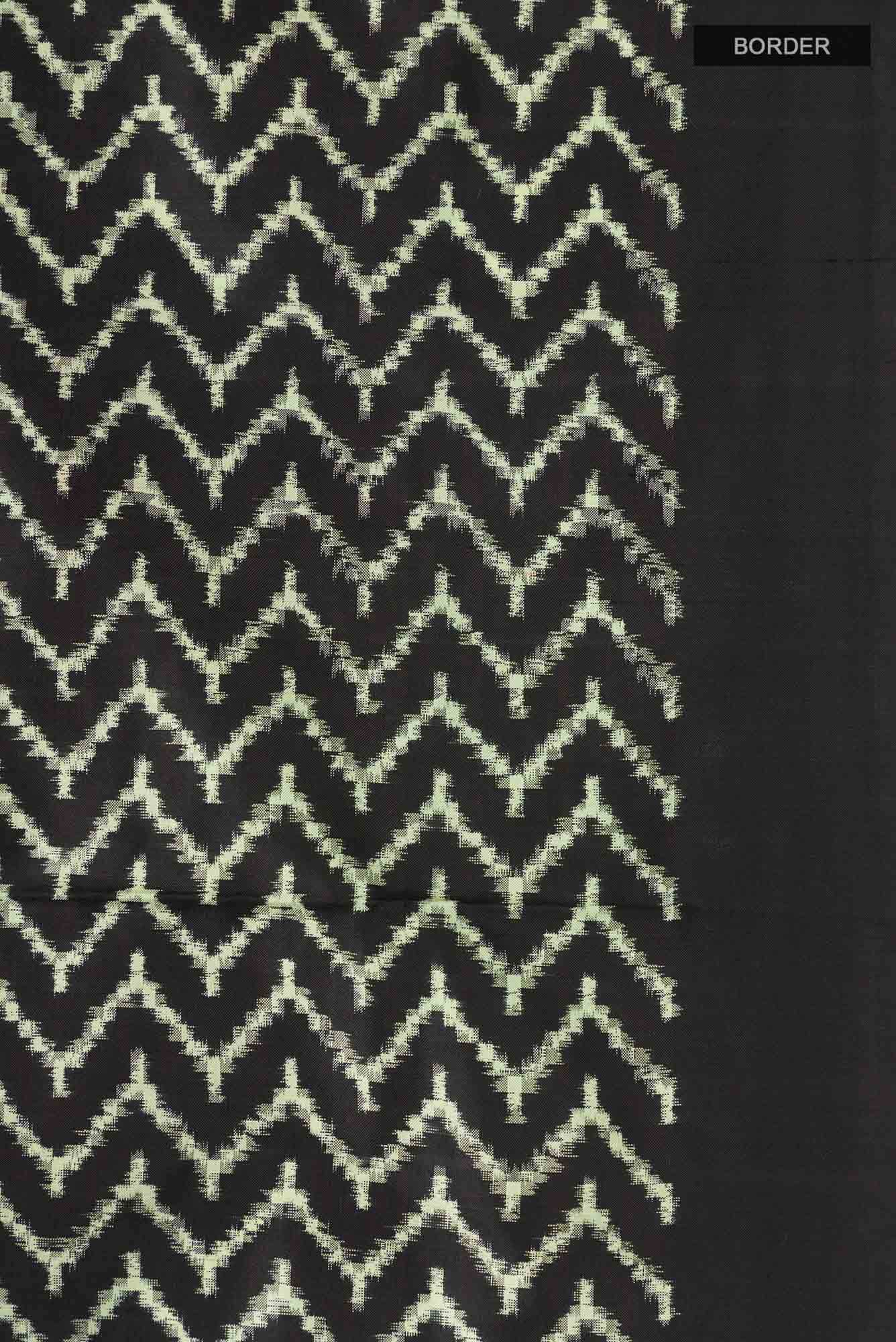 Black Pochampally Silk Saree