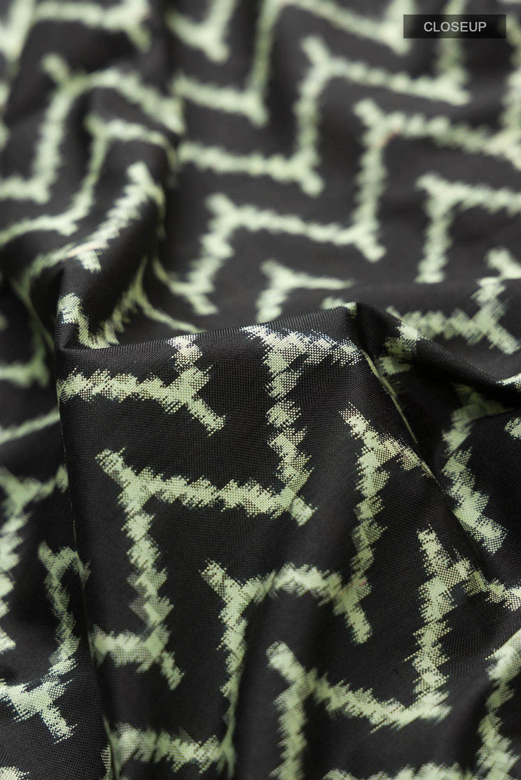 Black Pochampally Silk Saree