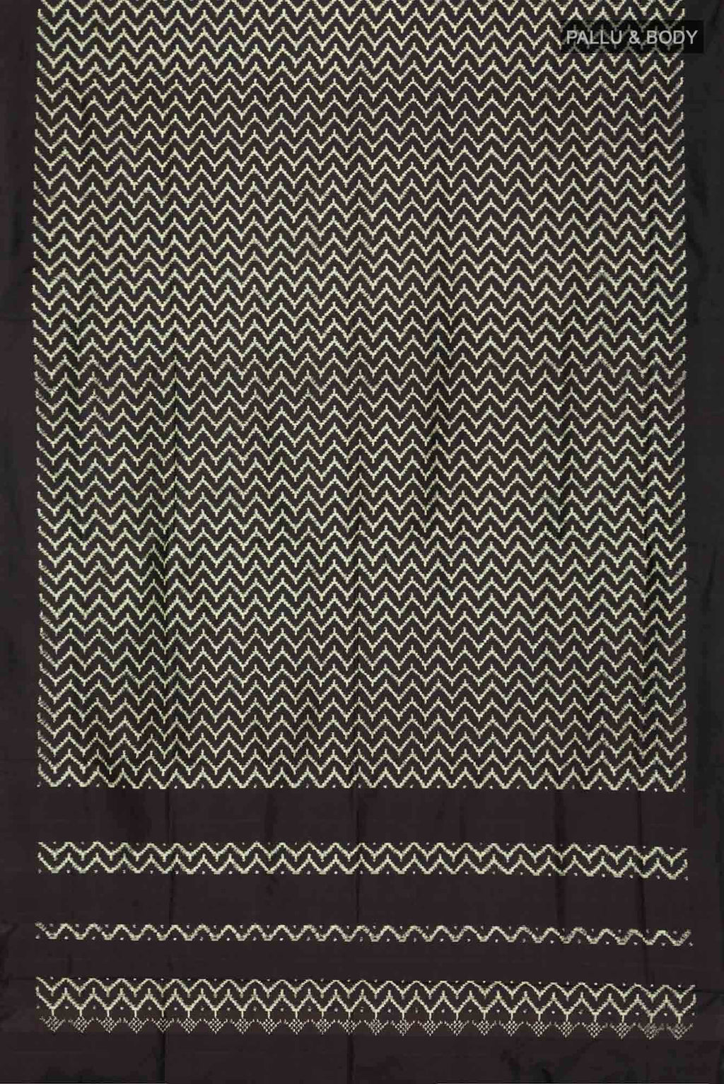 Black Pochampally Silk Saree