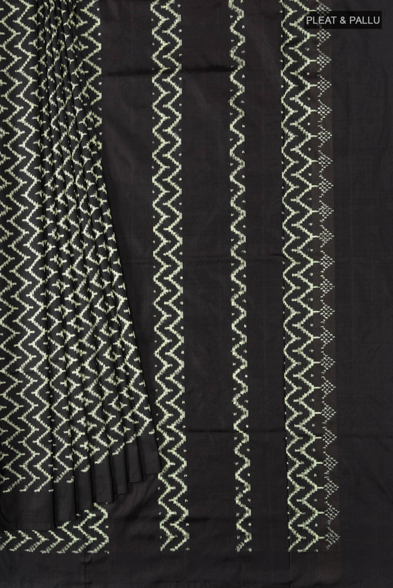 Black Pochampally Silk Saree