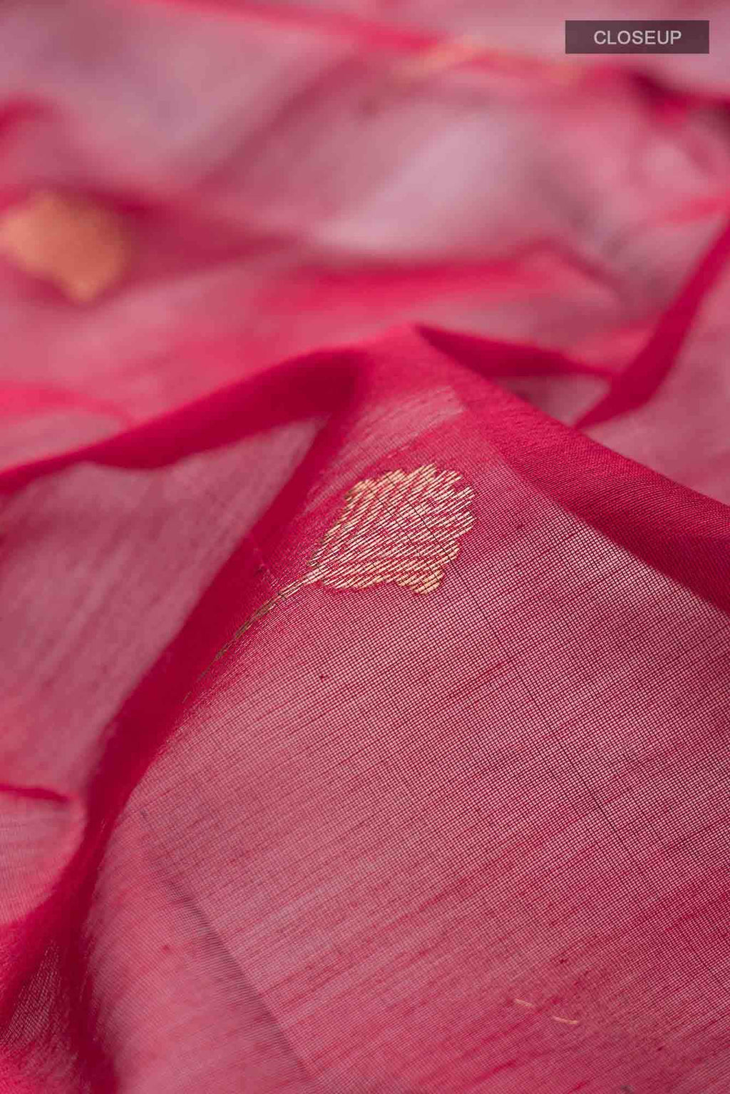 Maroon Chanderi Silk Cotton Saree