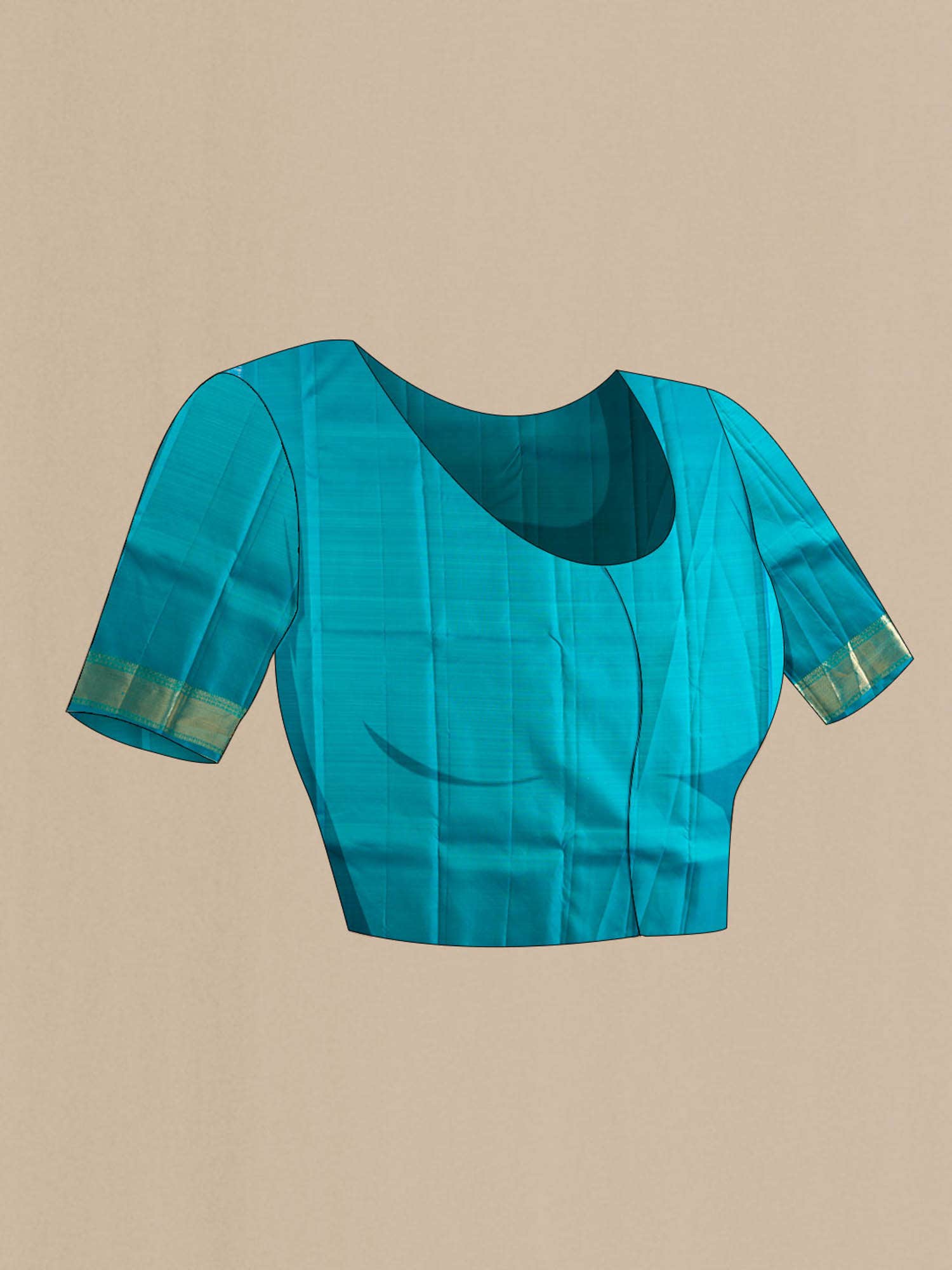 Blue Kanchipuram Silk Saree