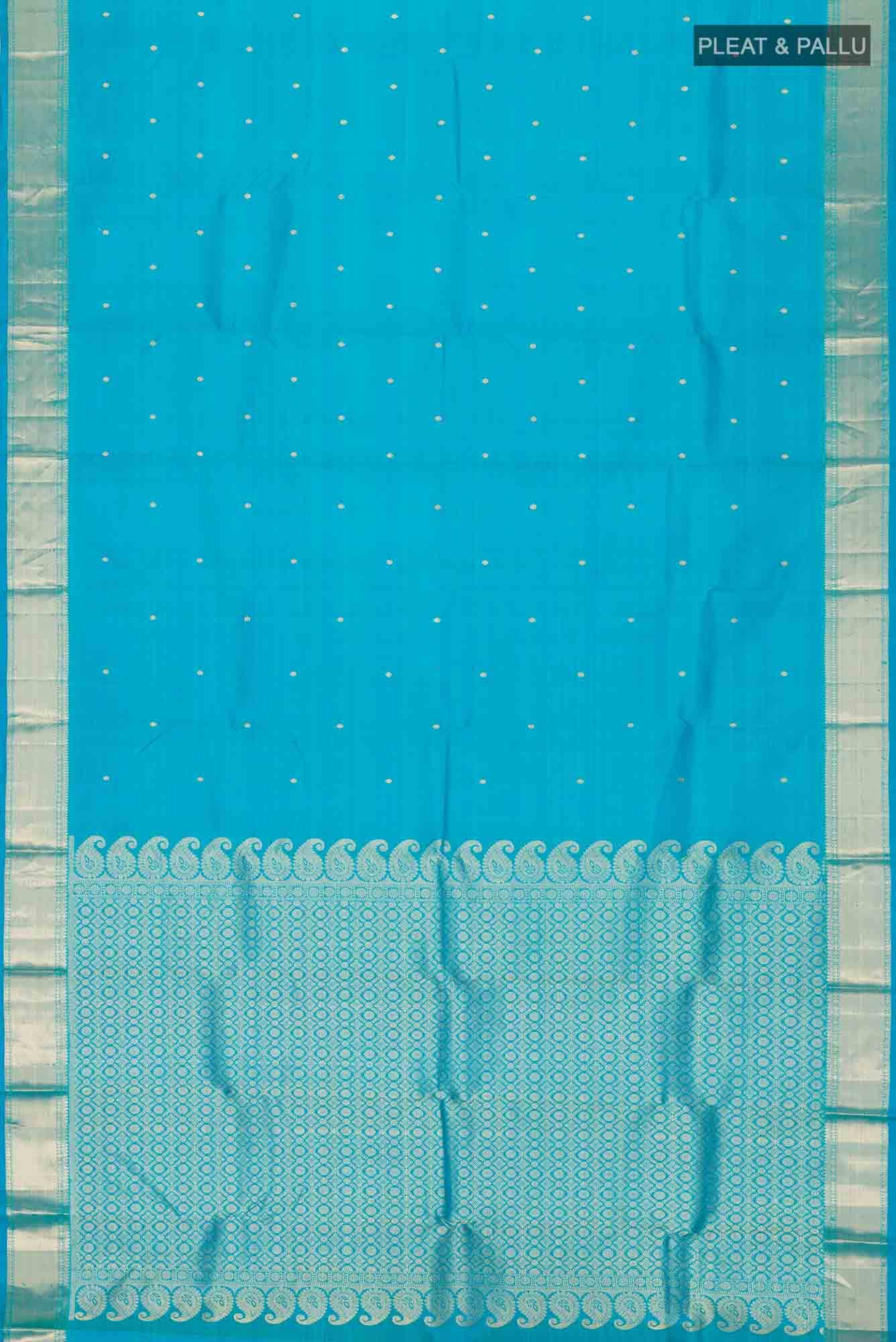 Blue Kanchipuram Silk Saree