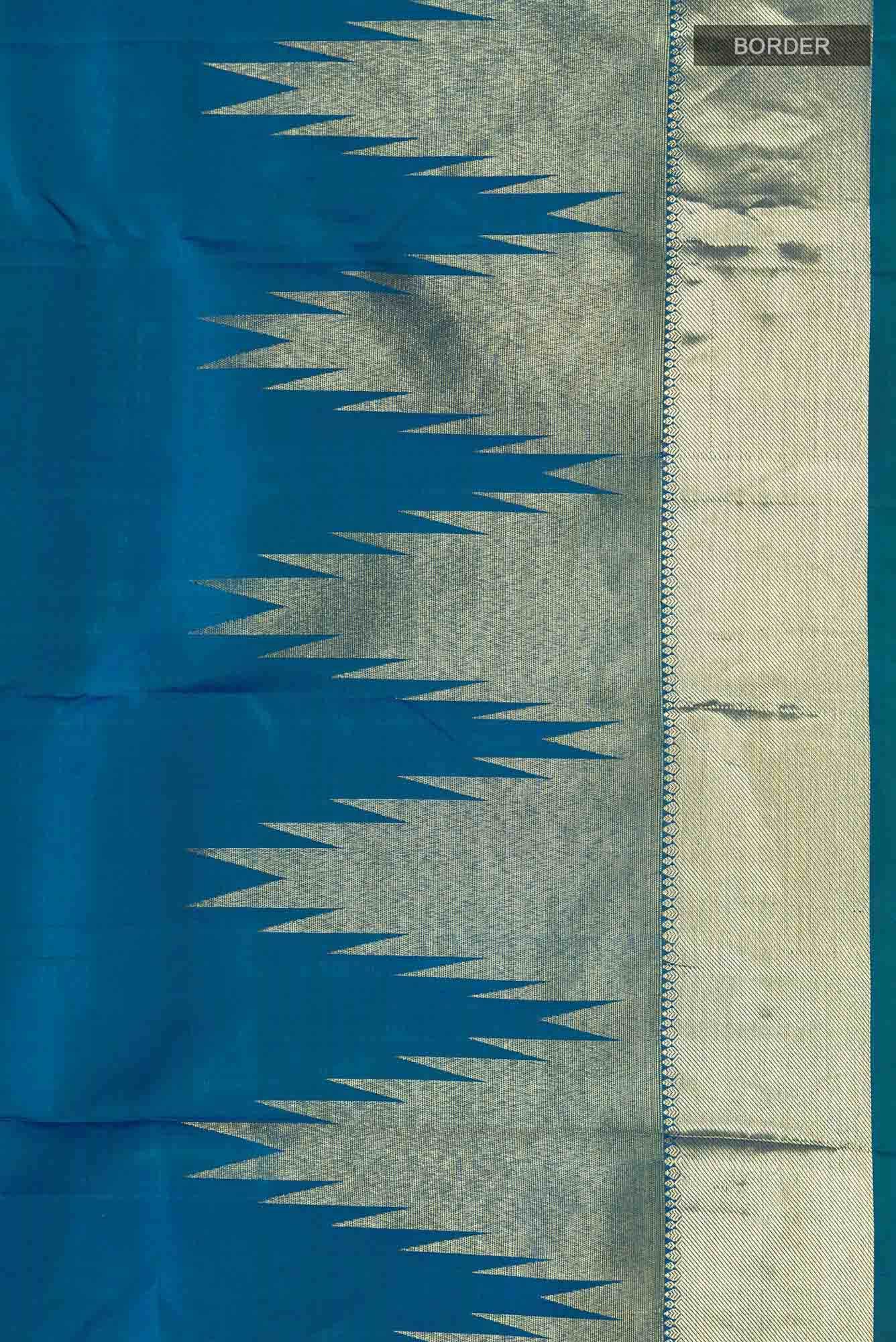 Blue Kanchipuram Silk Saree