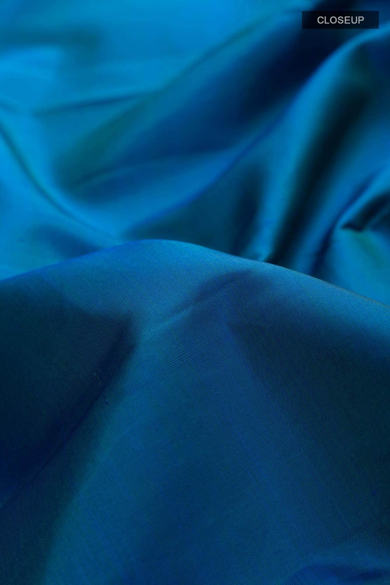 Blue Kanchipuram Silk Saree