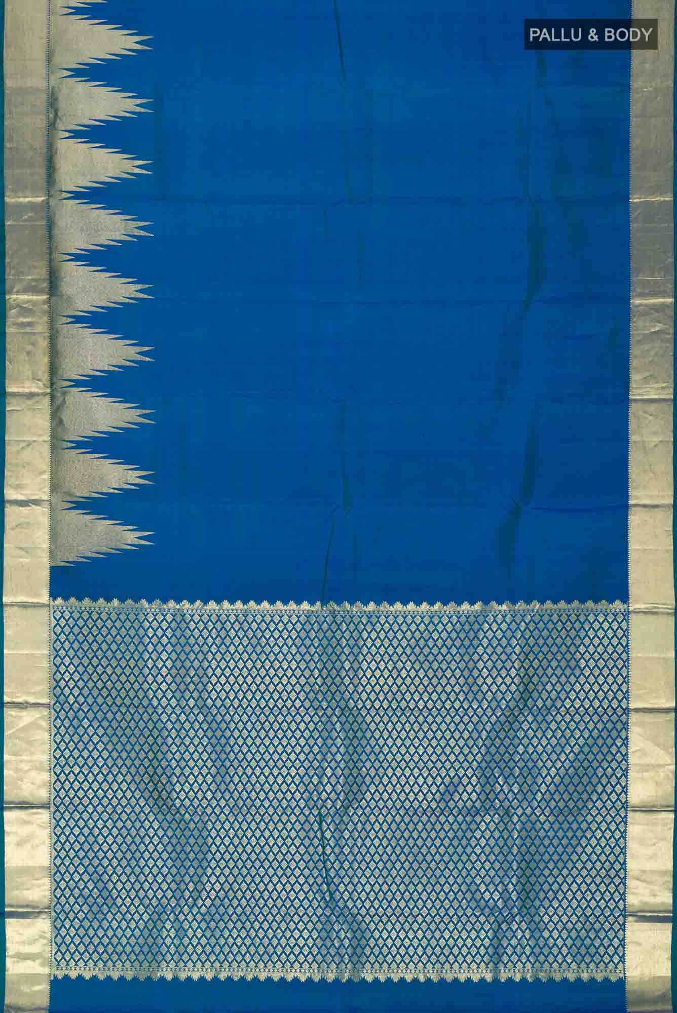 Blue Kanchipuram Silk Saree