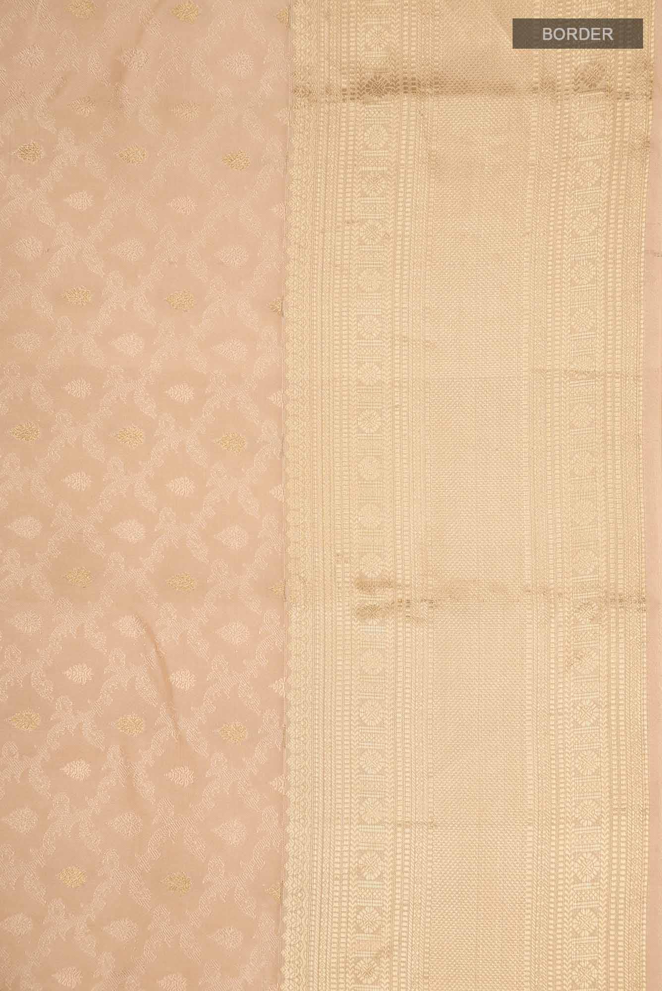 Sandal Kanchipuram Silk Saree