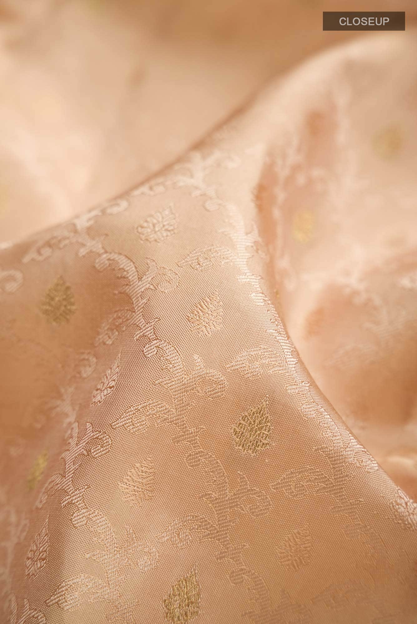 Sandal Kanchipuram Silk Saree