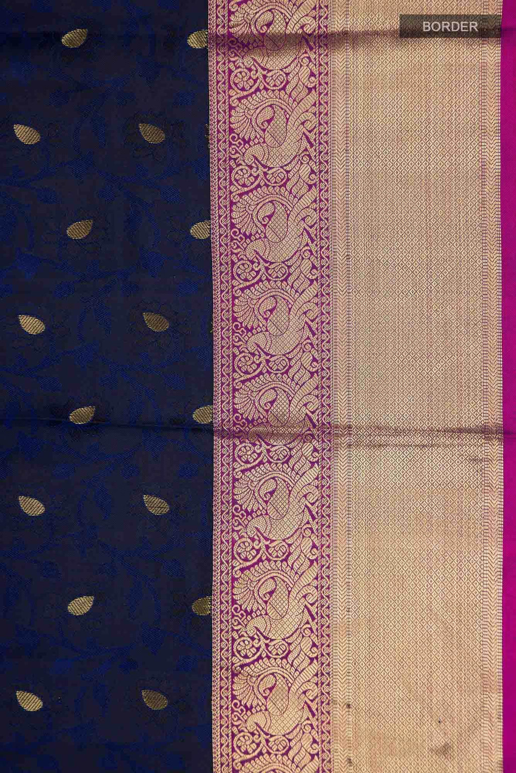 Blue Kanchipuram Silk Saree