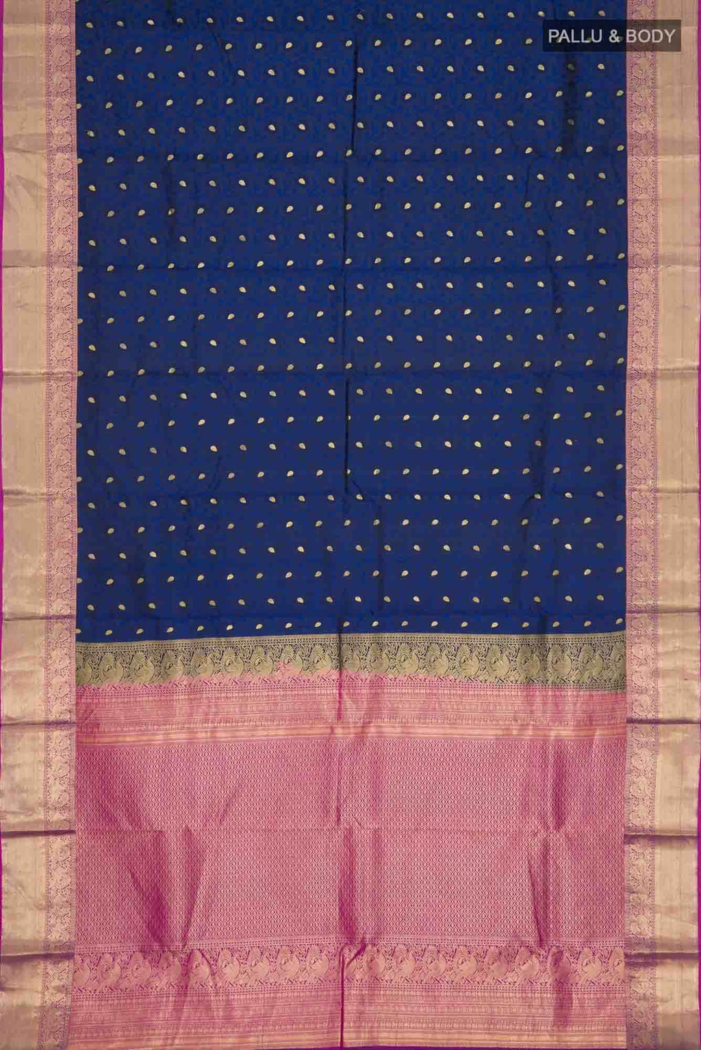 Blue Kanchipuram Silk Saree